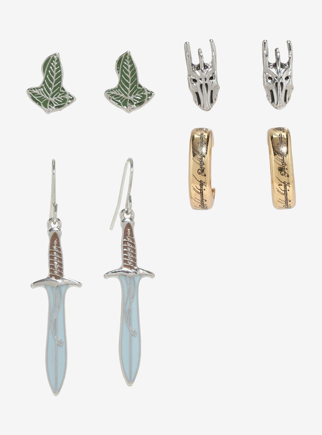 The Lord Of The Rings Icons Earring Set, , hi-res