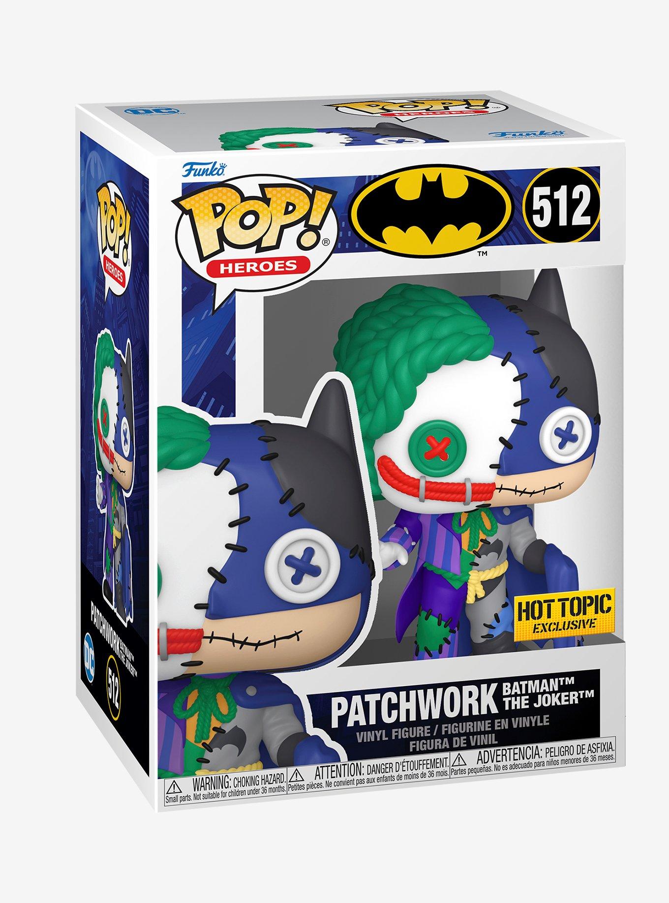 Funko DC Comics Batman Pop! Heroes Patchwork Batman The Joker Vinyl Figure Hot Topic Exclusive