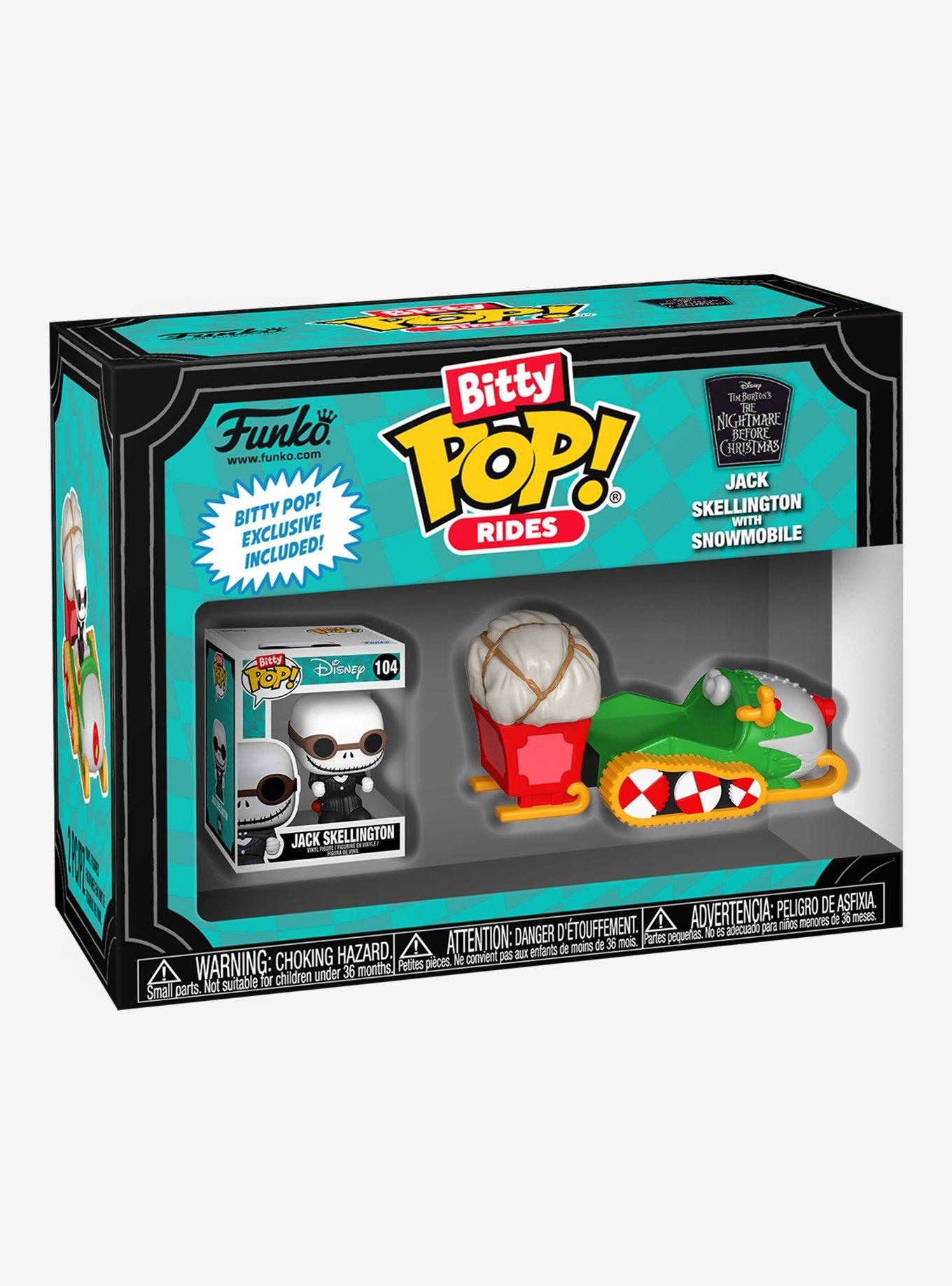Funko The Nightmare Before Christmas Bitty Pop! Rides Jack Skellington With Snowmobile Vinyl Figure, , alternate