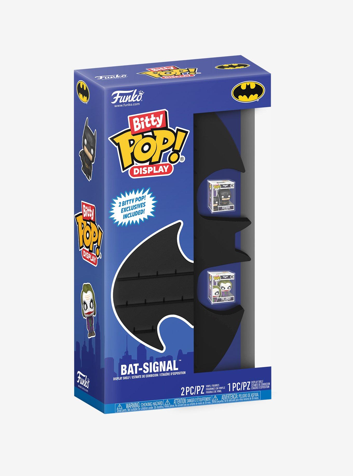 Funko DC Comics Bitty Pop! Display Bat-Signal Shelf & Figure Set, , alternate