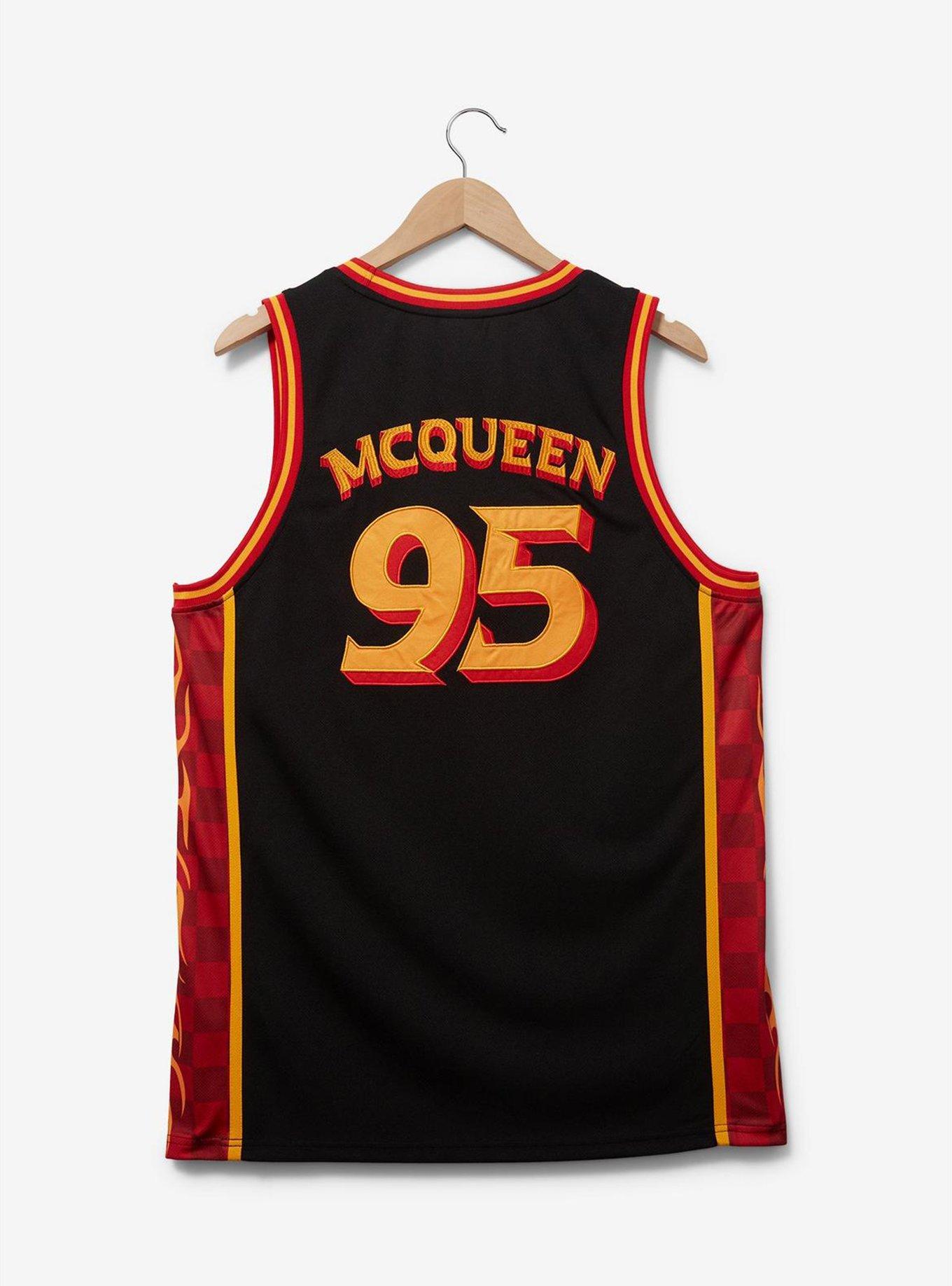 Disney Pixar Cars Lightning McQueen Basketball Jersey - BoxLunch Exclusive, BLACK, alternate