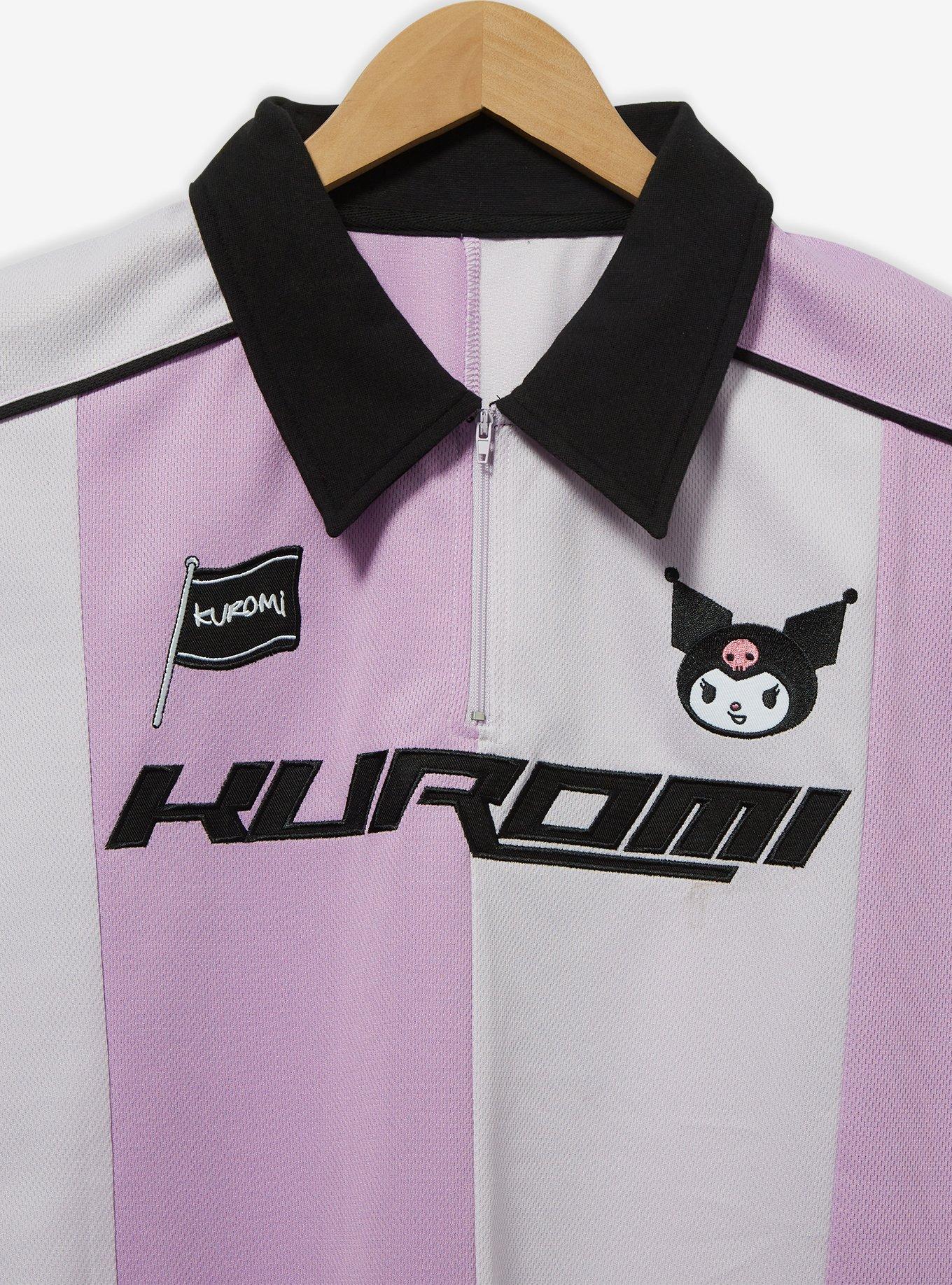 Sanrio Kuromi Purple Women's Soccer Jersey — BoxLunch Exclusive, PURPLE STRIPE, alternate