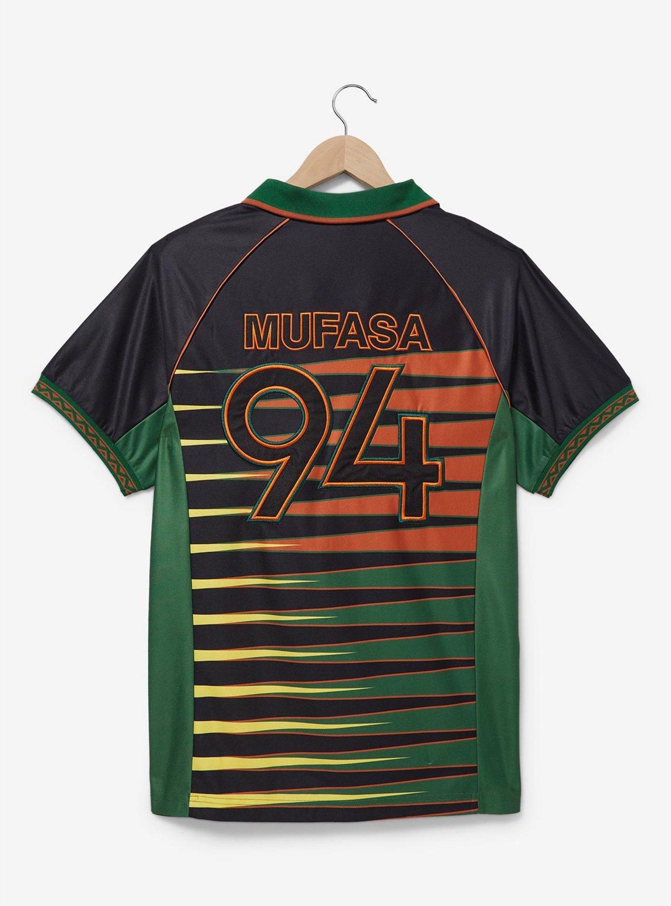 Disney The Lion King Mufasa Hakuna Matata Soccer Jersey — BoxLunch Exclusive, BLACK STRIPE, alternate