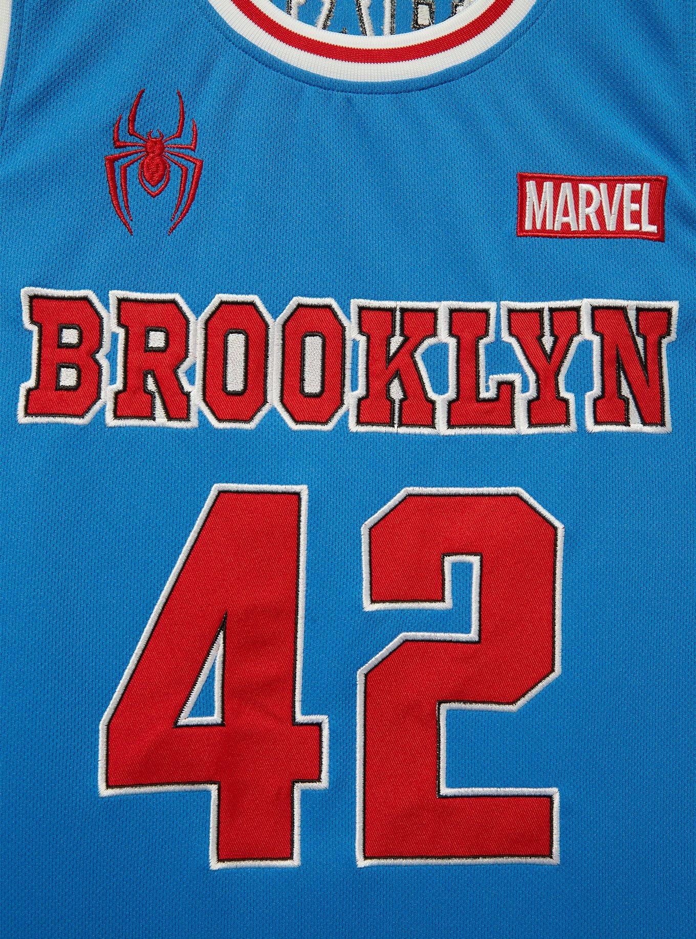 Marvel Spider-Man Miles Morales Basketball Jersey - BoxLunch Exclusive, BLUE, alternate