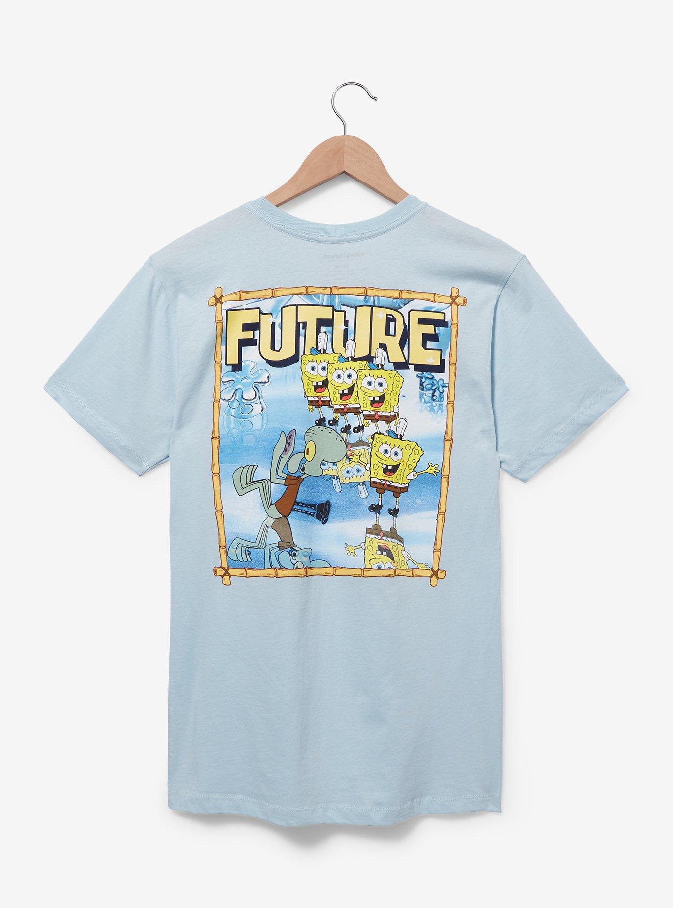 SpongeBob SquarePants 25 Years Later Future T-Shirt - BoxLunch Exclusive, LIGHT BLUE, alternate
