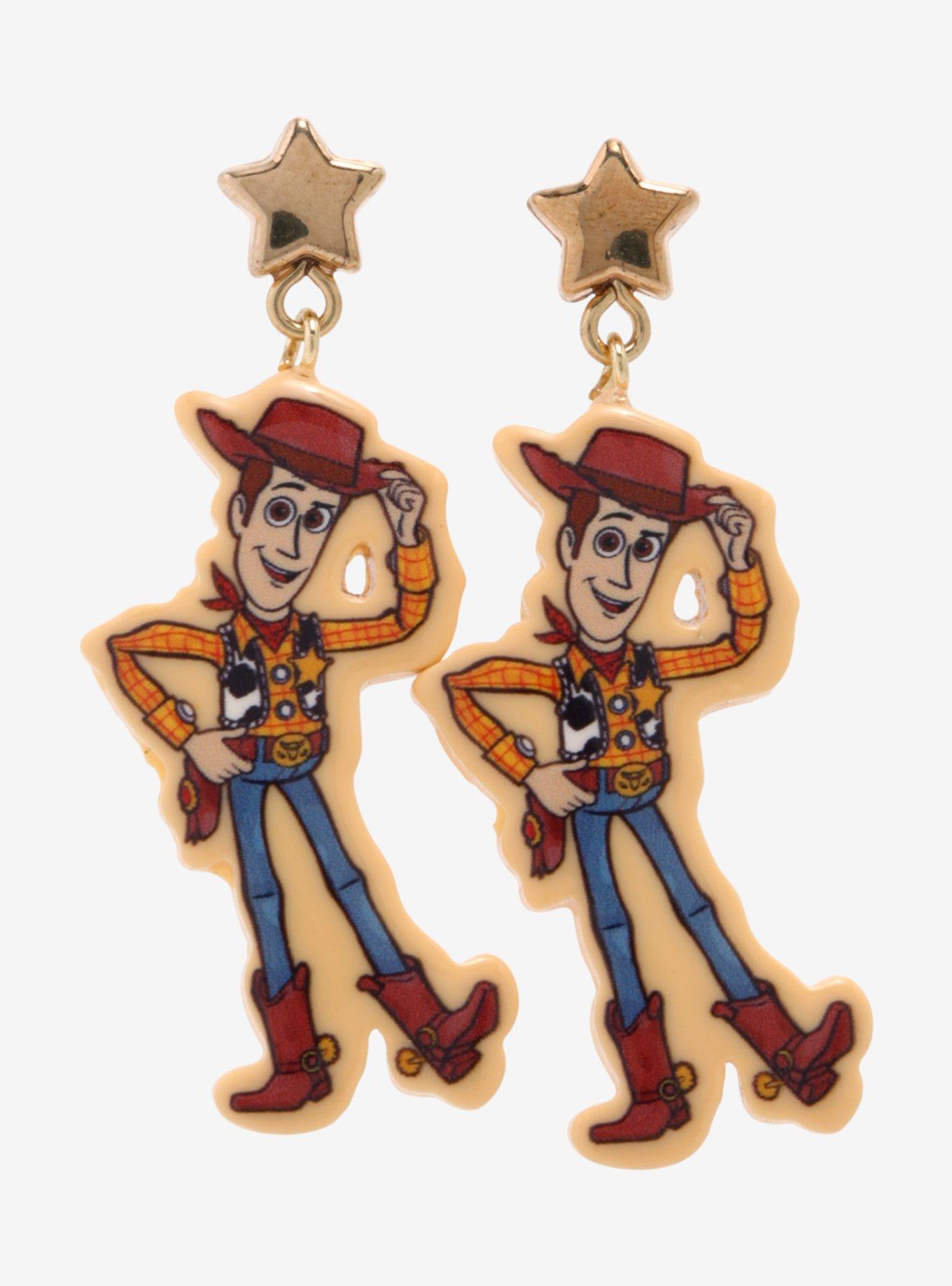 Disney Pixar Toy Story Woody Star Earrings, , hi-res