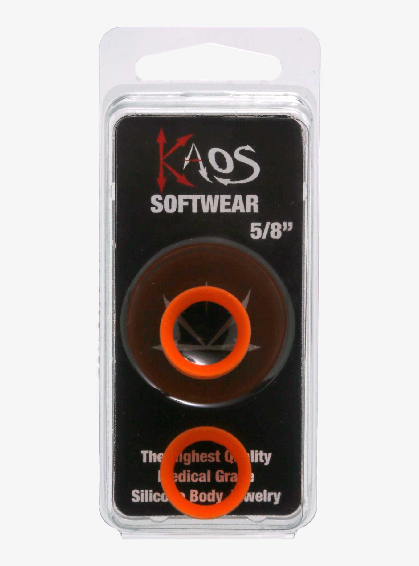 Kaos Softwear Orange Earskin Eyelet Plug 2 Pack, , hi-res