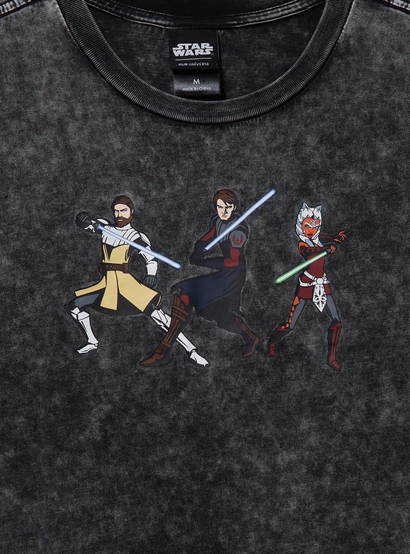 Our Universe Star Wars The Clone Wars Obi-Wan Anakin & Ahsoka T-Shirt Our Universe Exclusive, MULTI, alternate