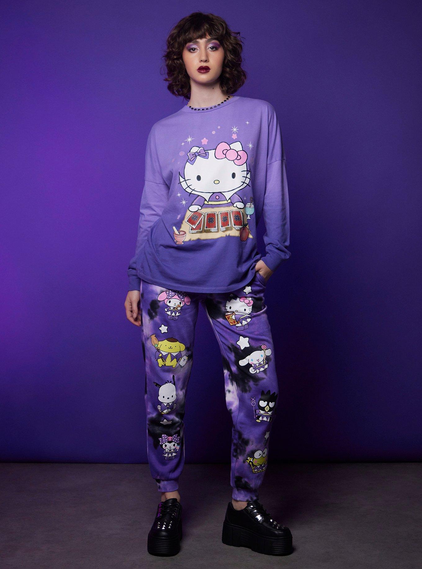 Hello Kitty And Friends Magic Card Tie-Dye Girls Jogger Sweatpants, , hi-res