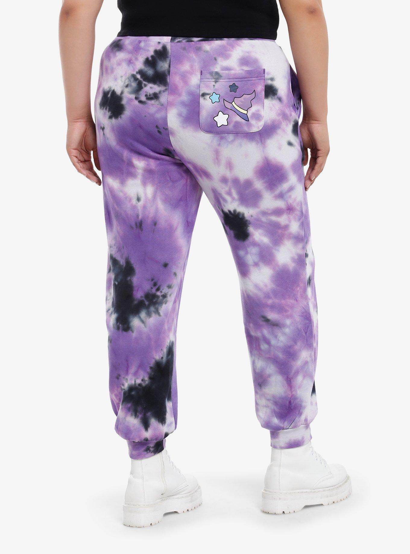 Hello Kitty And Friends Magic Card Tie-Dye Girls Jogger Sweatpants Plus Size, , hi-res