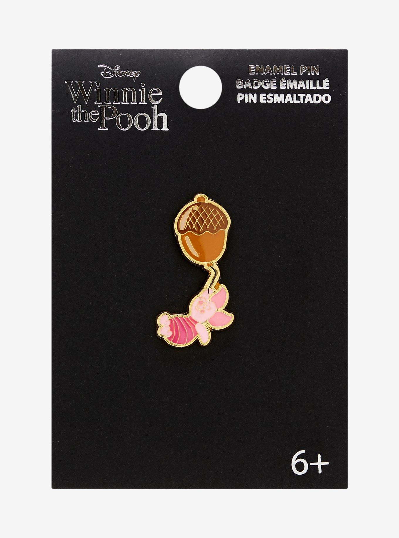 Loungefly Disney Winnie the Pooh Piglet Balloon Enamel Pin — BoxLunch Exclusive, , hi-res