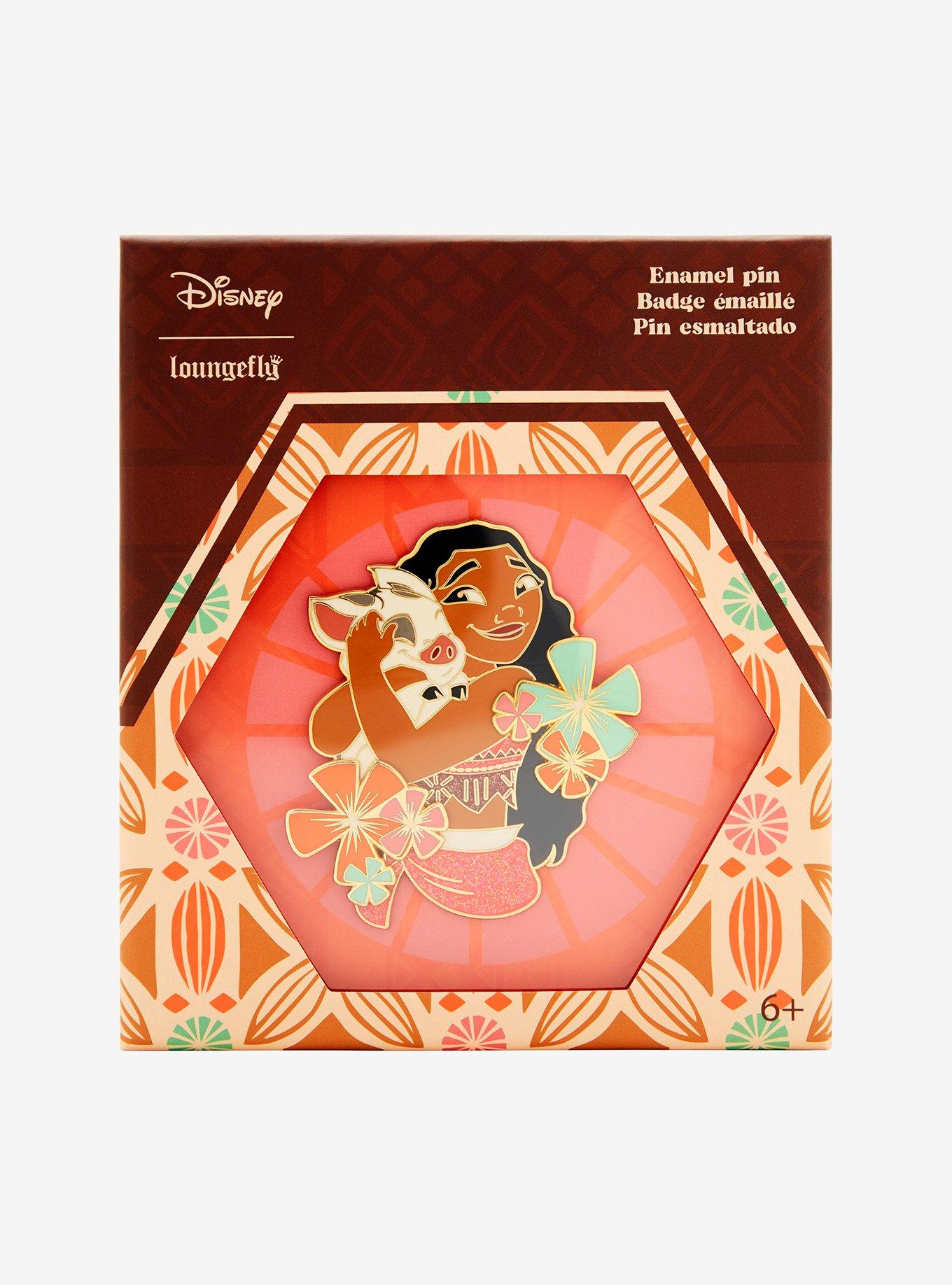 Loungefly Disney Moana and Pua Glitter Limited Edition Enamel Pin — BoxLunch Exclusive, , hi-res