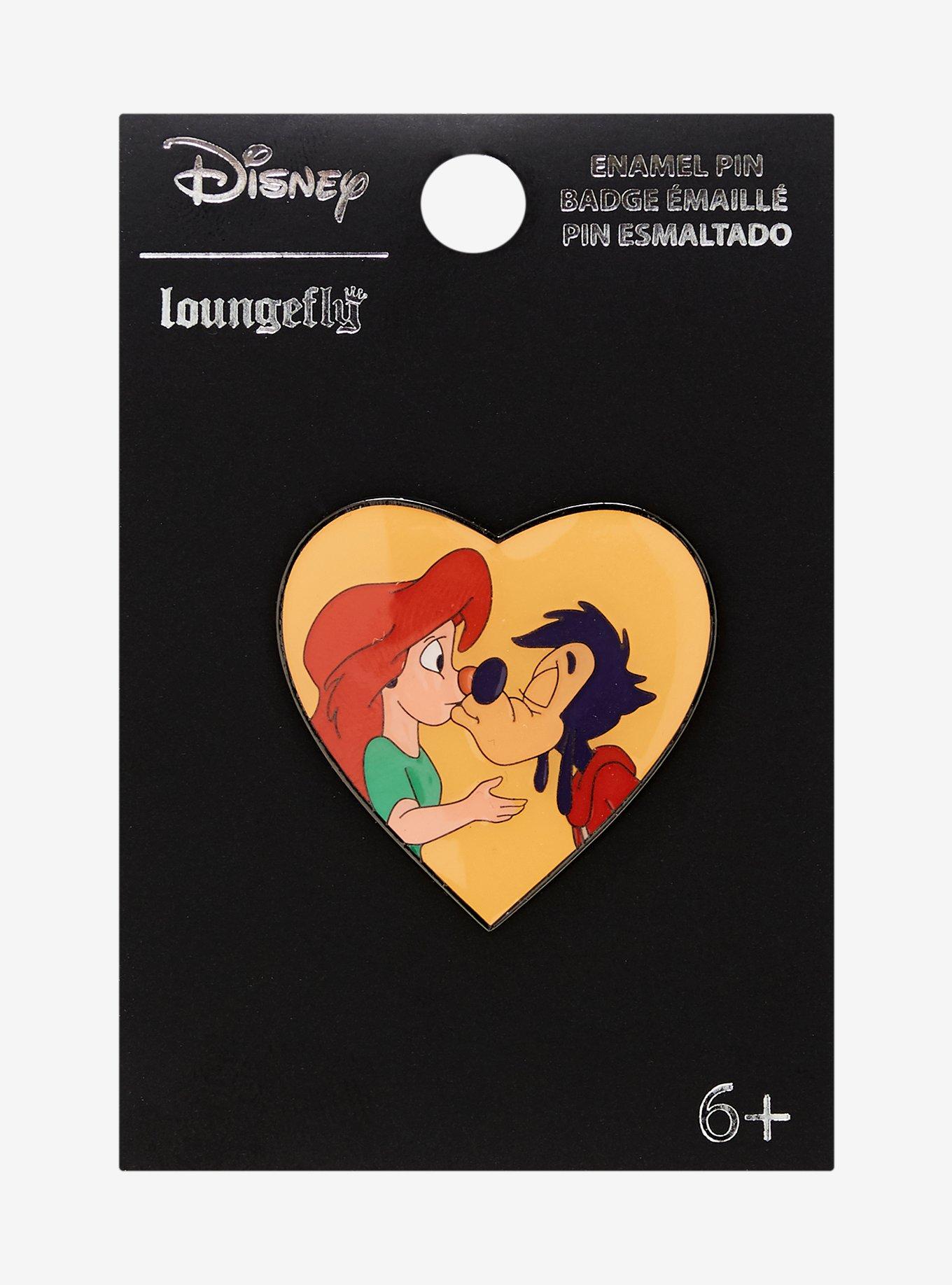 Loungefly Disney A Goofy Movie Max & Roxanne Heart Enamel Pin - BoxLunch Exclusive, , alternate