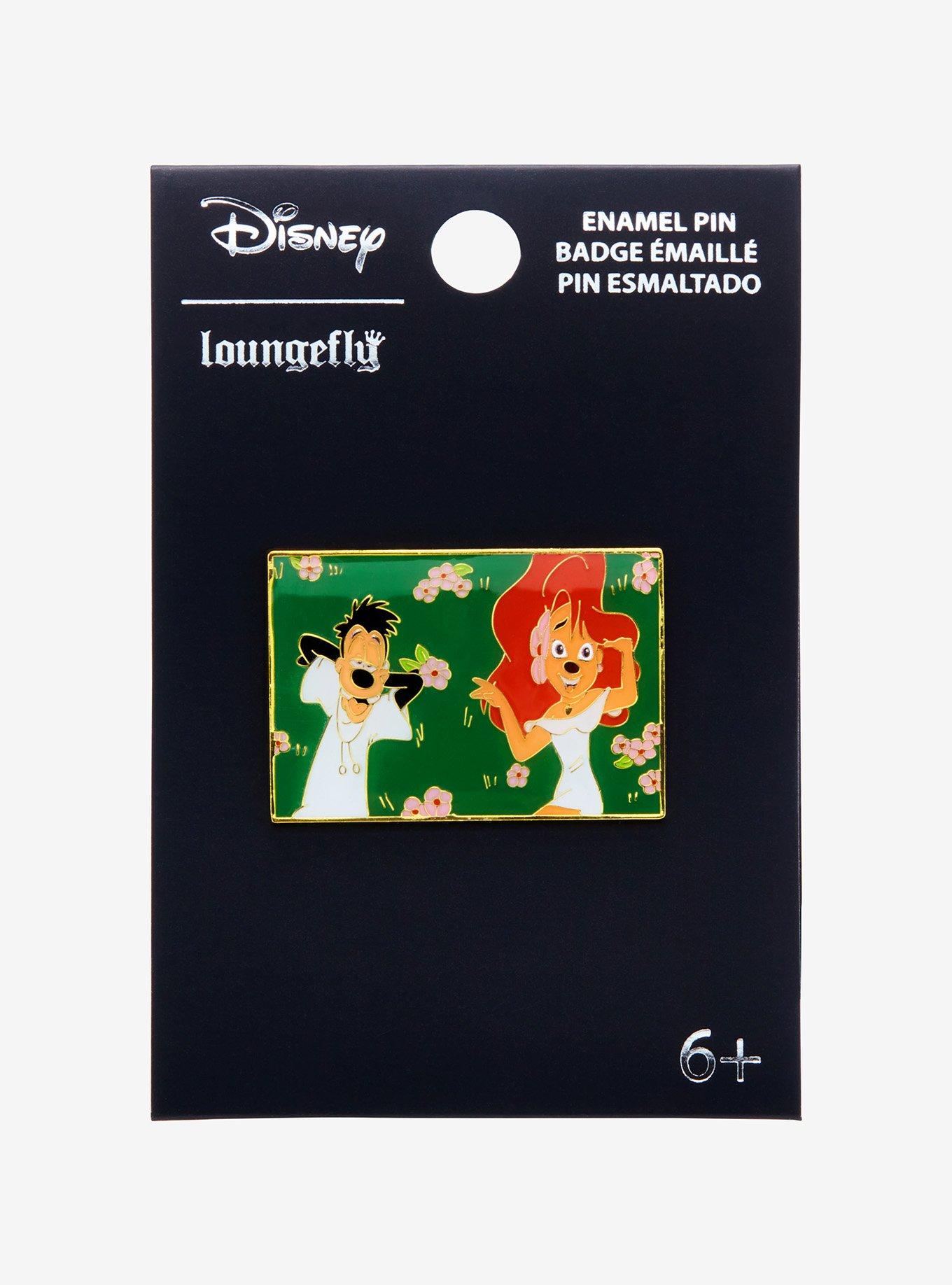 Loungefly Disney A Goofy Movie Max & Roxanne Floral Grass Enamel Pin — BoxLunch Exclusive, , alternate