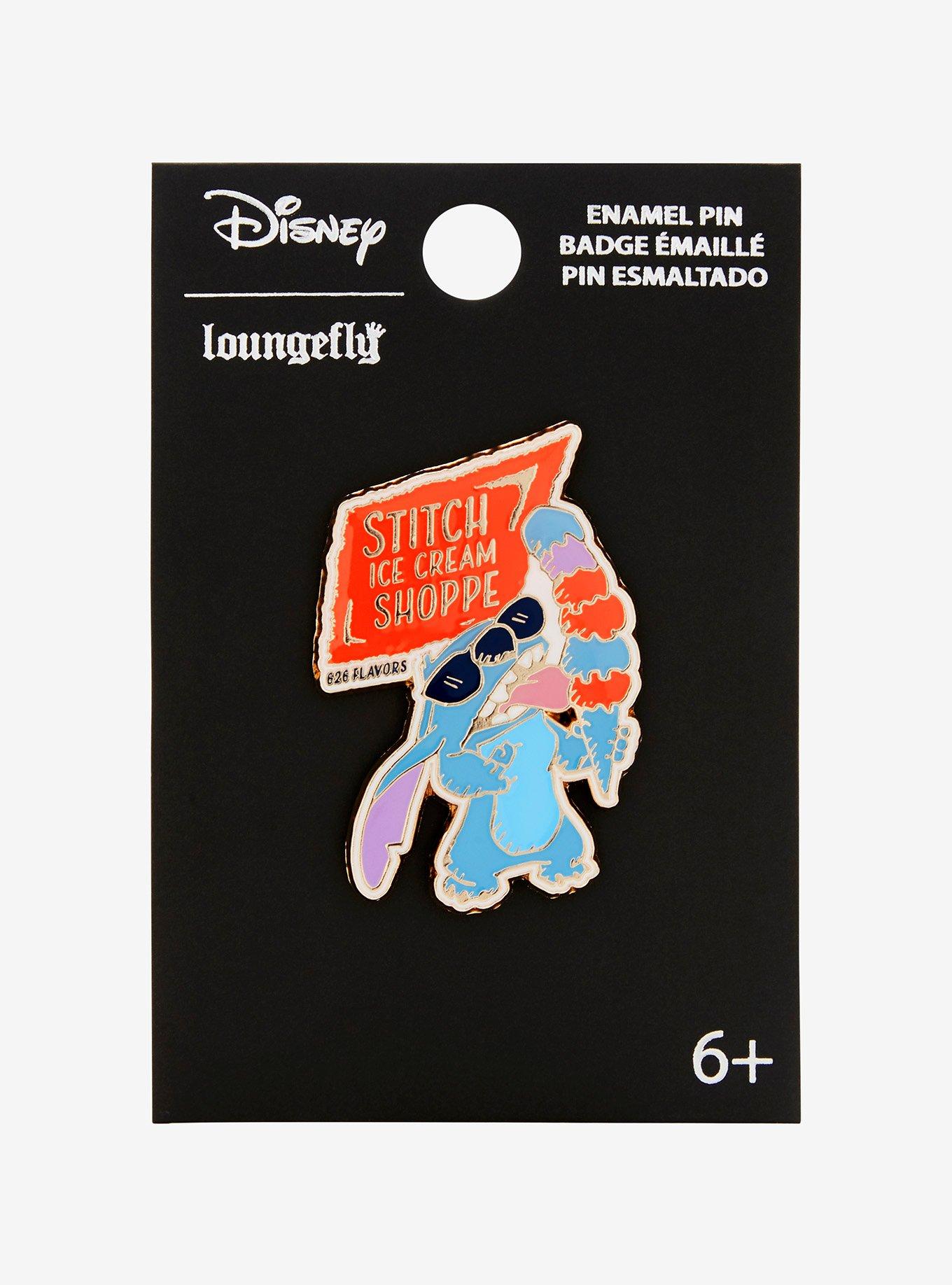 Loungefly Disney Lilo & Stitch Ice Cream Shoppe 626 Flavors Enamel Pin — BoxLunch Exclusive, , alternate