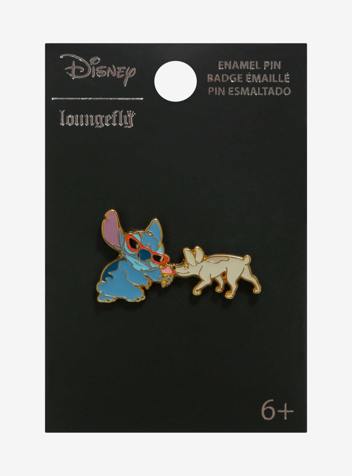 Loungefly Disney Lilo & Stitch Dog Ice Cream Enamel Pin — BoxLunch Exclusive, , alternate