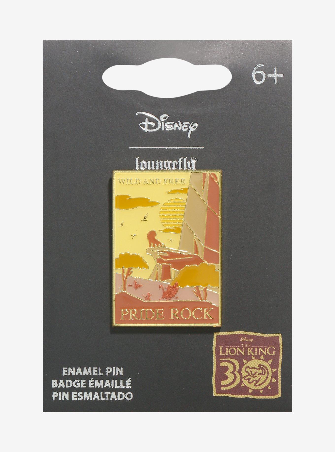 Loungefly Disney The Lion King 30th Anniversary Pride Rock Poster Enamel Pin - BoxLunch Exclusive, , hi-res