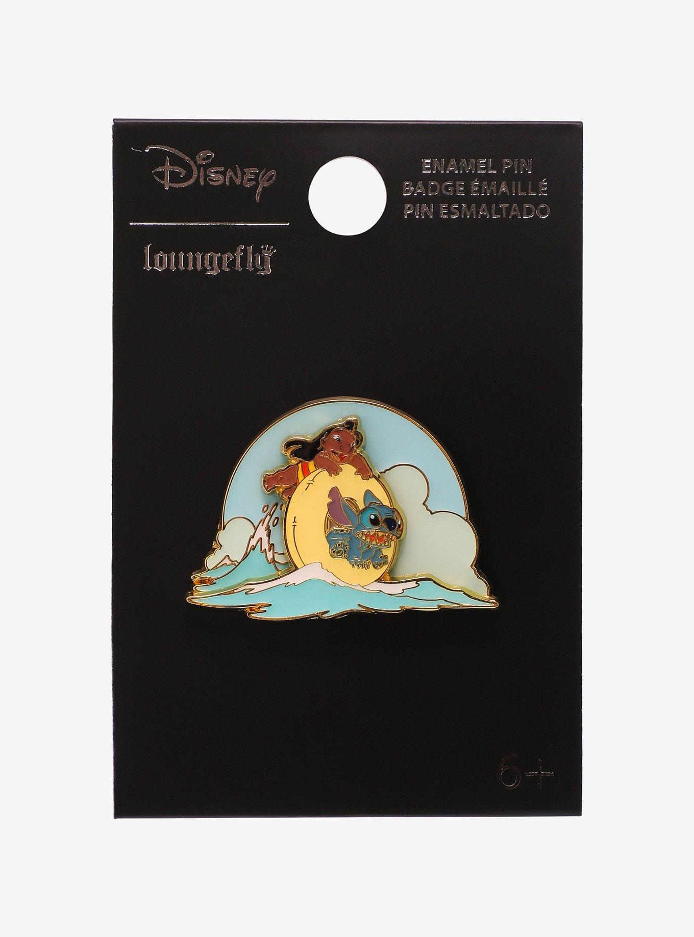 Loungefly Disney Lilo & Stitch Waves Enamel Pin - BoxLunch Exclusive, , alternate
