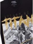 Attack On Titan Final Battle Metallic Print T-Shirt, BLACK, alternate