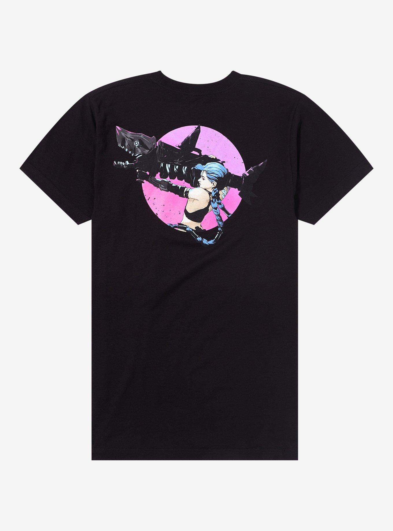 Arcane Jinx Gun T-Shirt, BLACK, alternate