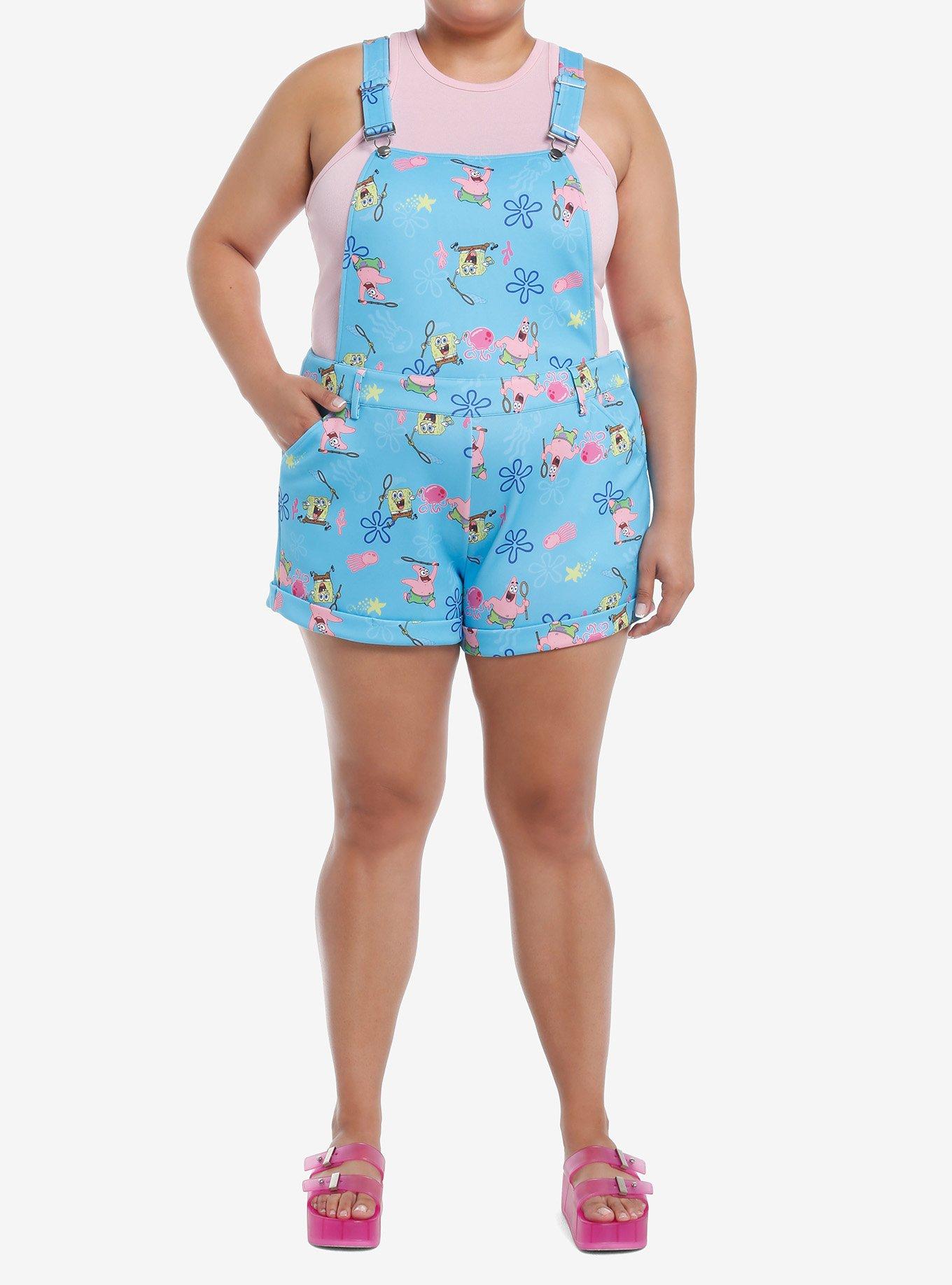 SpongeBob SquarePants Character Scuba Shortalls Plus Size, MULTI, alternate