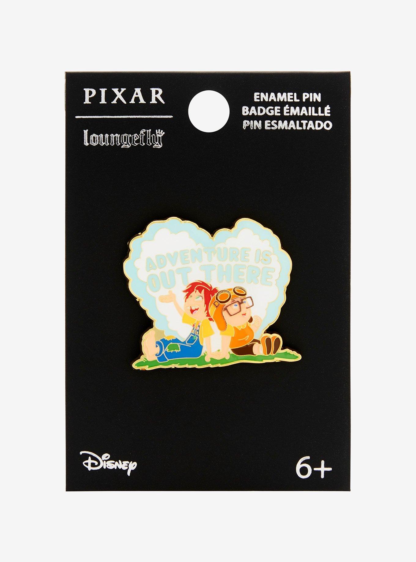 Loungefly Disney Pixar Carl and Ellie Adventure Is Out There Enamel Pin — BoxLunch Exclusive, , alternate
