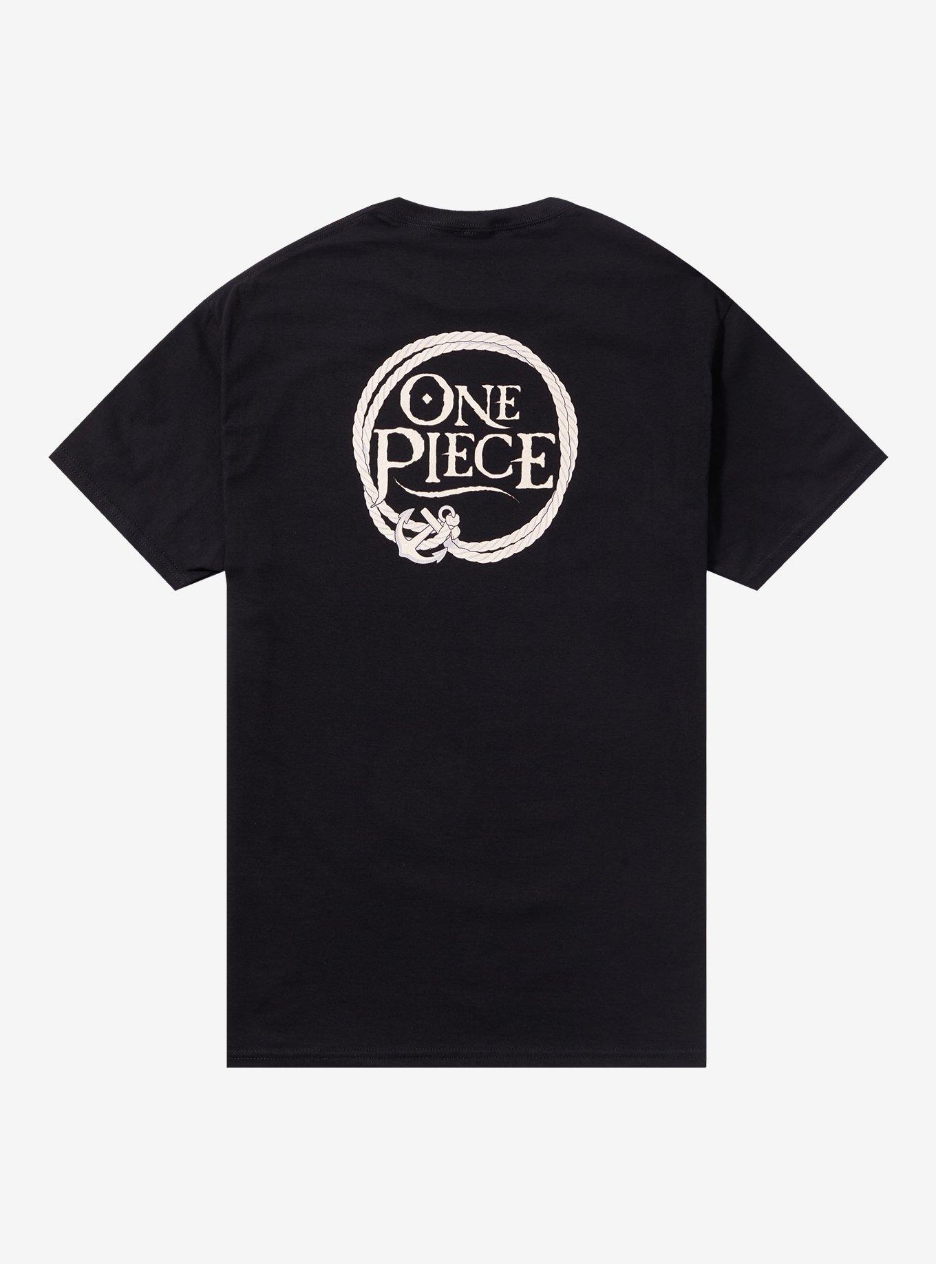 One Piece Cross Guild Trio Double-Sided T-Shirt, BLACK, alternate