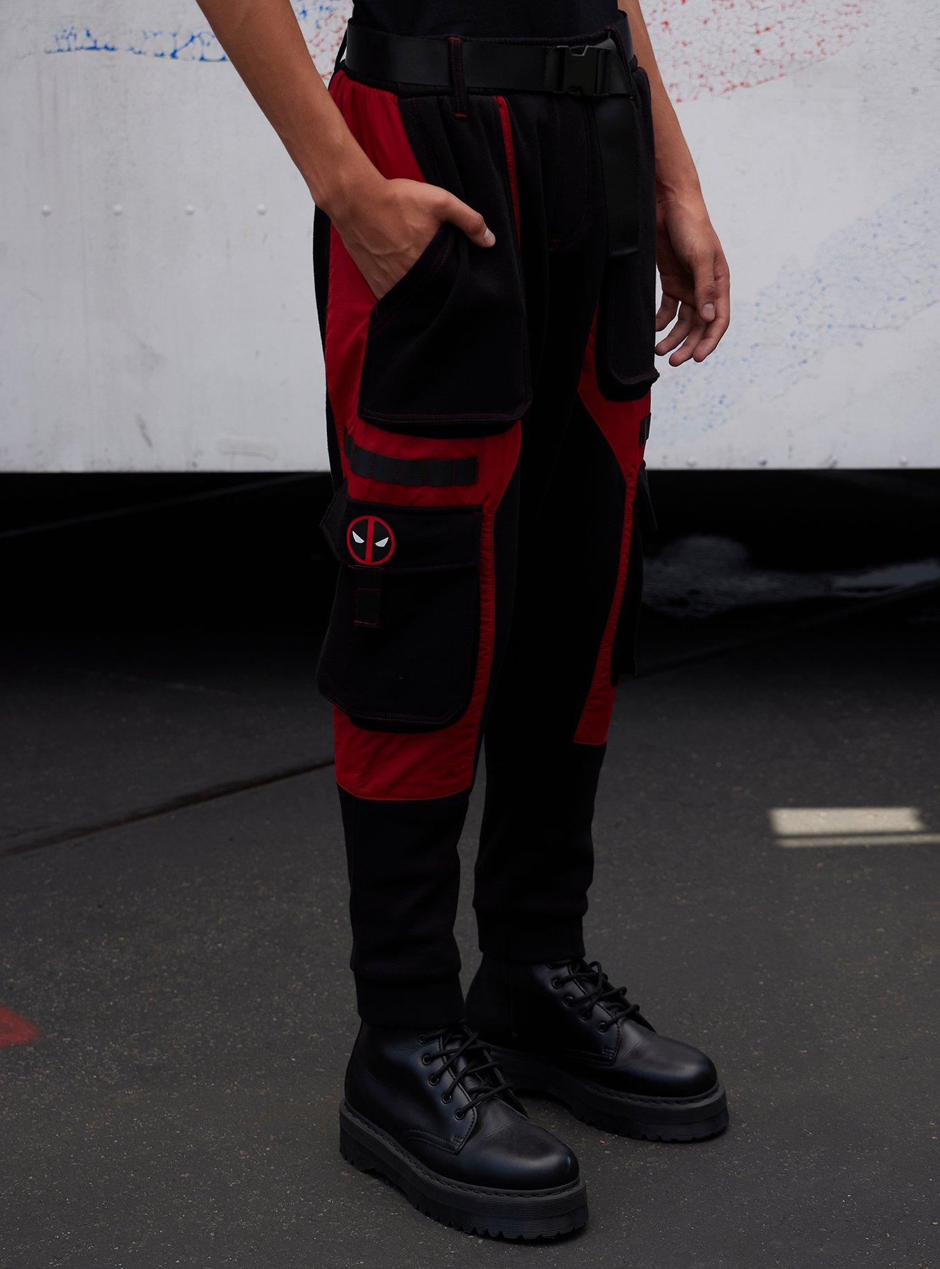 Our Universe Marvel Deadpool & Wolverine Deadpool Utility Jogger Pants, RED, alternate