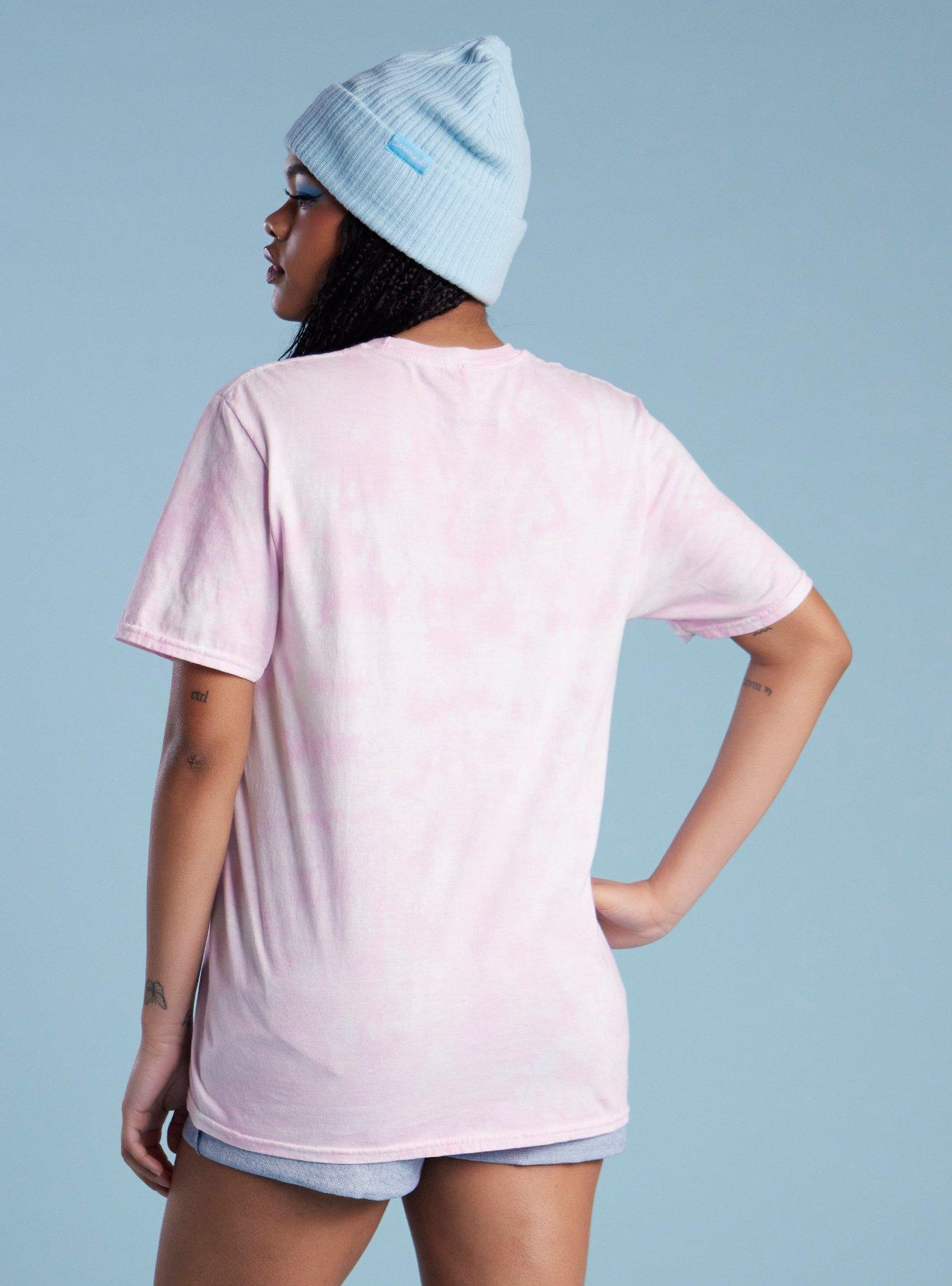 Cinnamoroll Balloons Pink Tie-Dye Girls Boyfriend Fit GIrls T-Shirt, MULTI, alternate