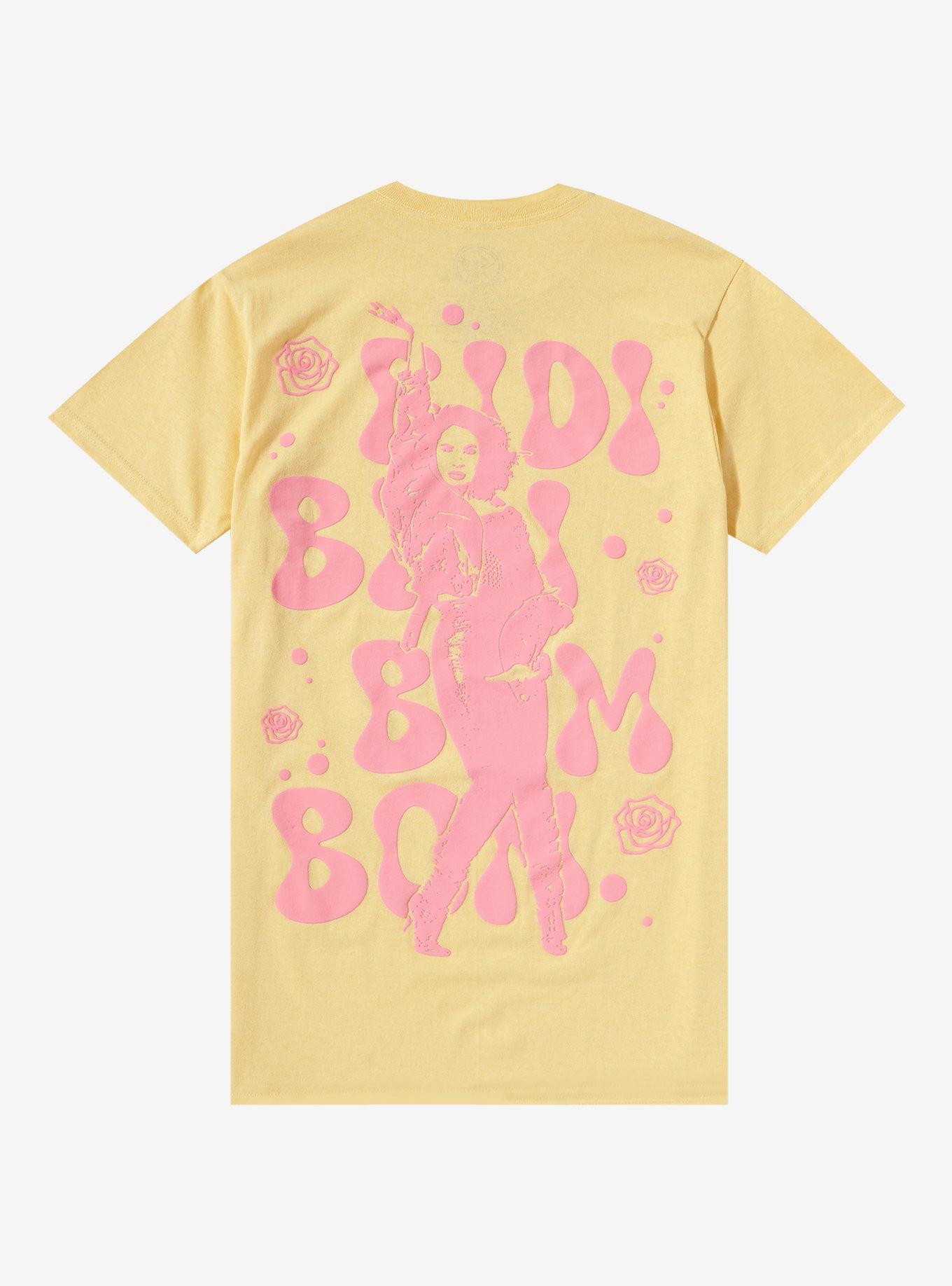 Selena Bidi Bidi Bom Bom Puff Paint Boyfriend Fit Girls T-Shirt, , alternate