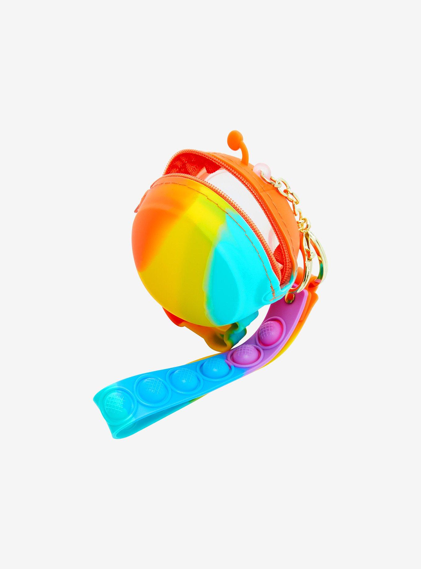 Astronaut Strap Rainbow Fidget Pop Key Chain, , alternate