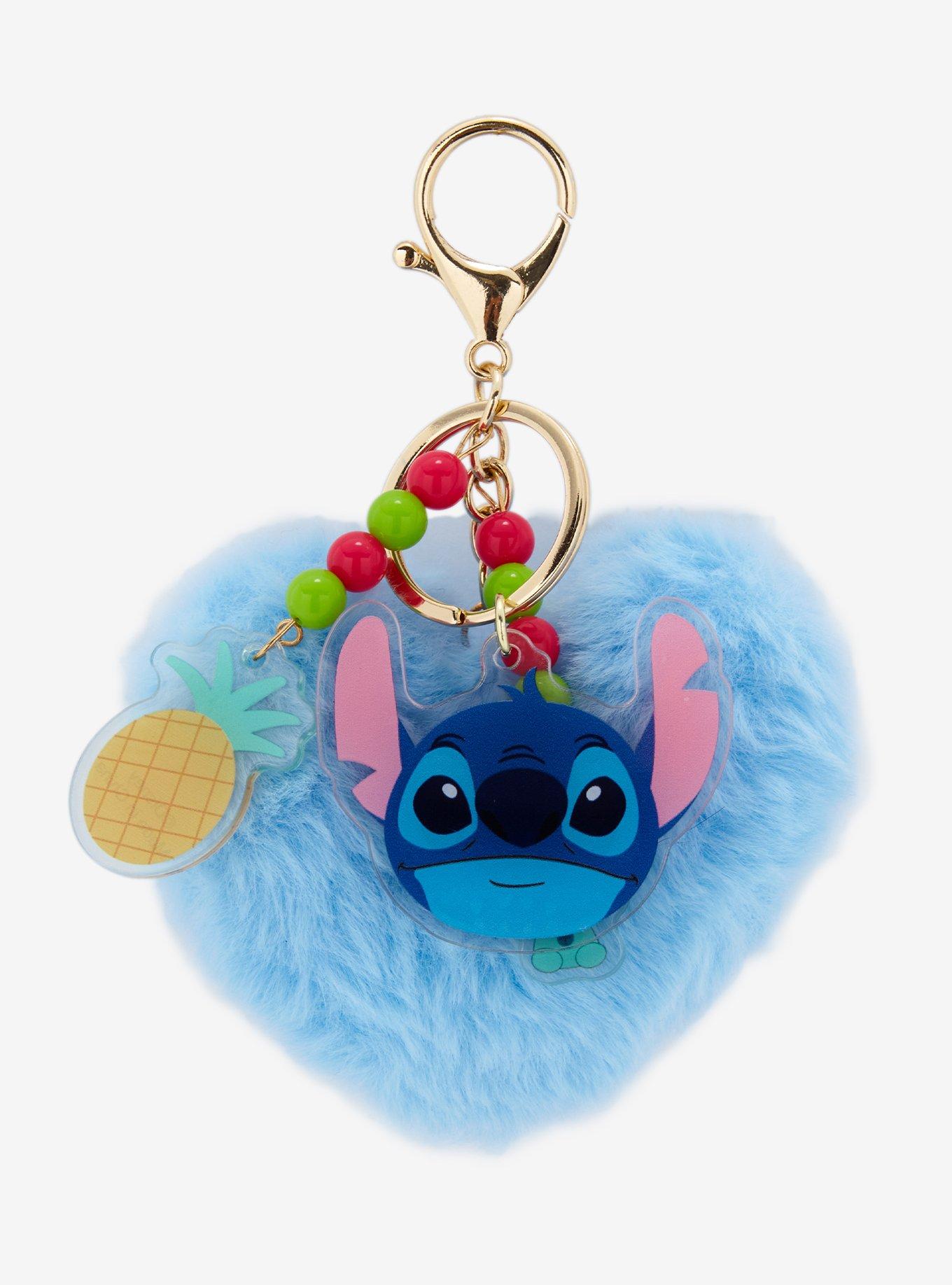 Disney Lilo & Stitch Pineapple Heart Plush Key Chain, , alternate