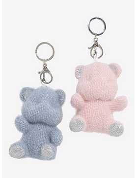 Fuzzy Pastel Bear Assorted Blind Key Chain, , hi-res