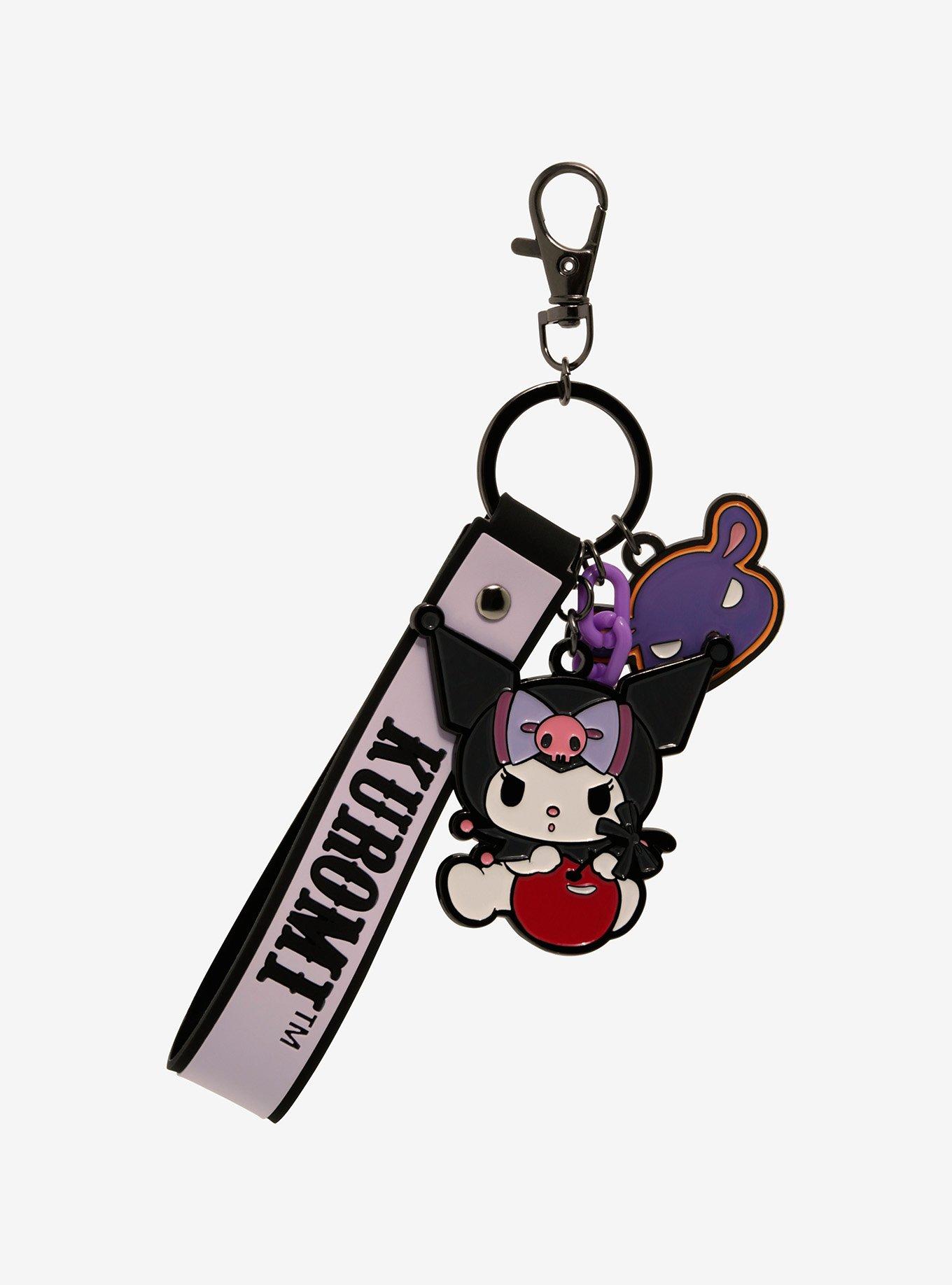 Kuromi & Baku Cherry Wrist Key Chain, , alternate