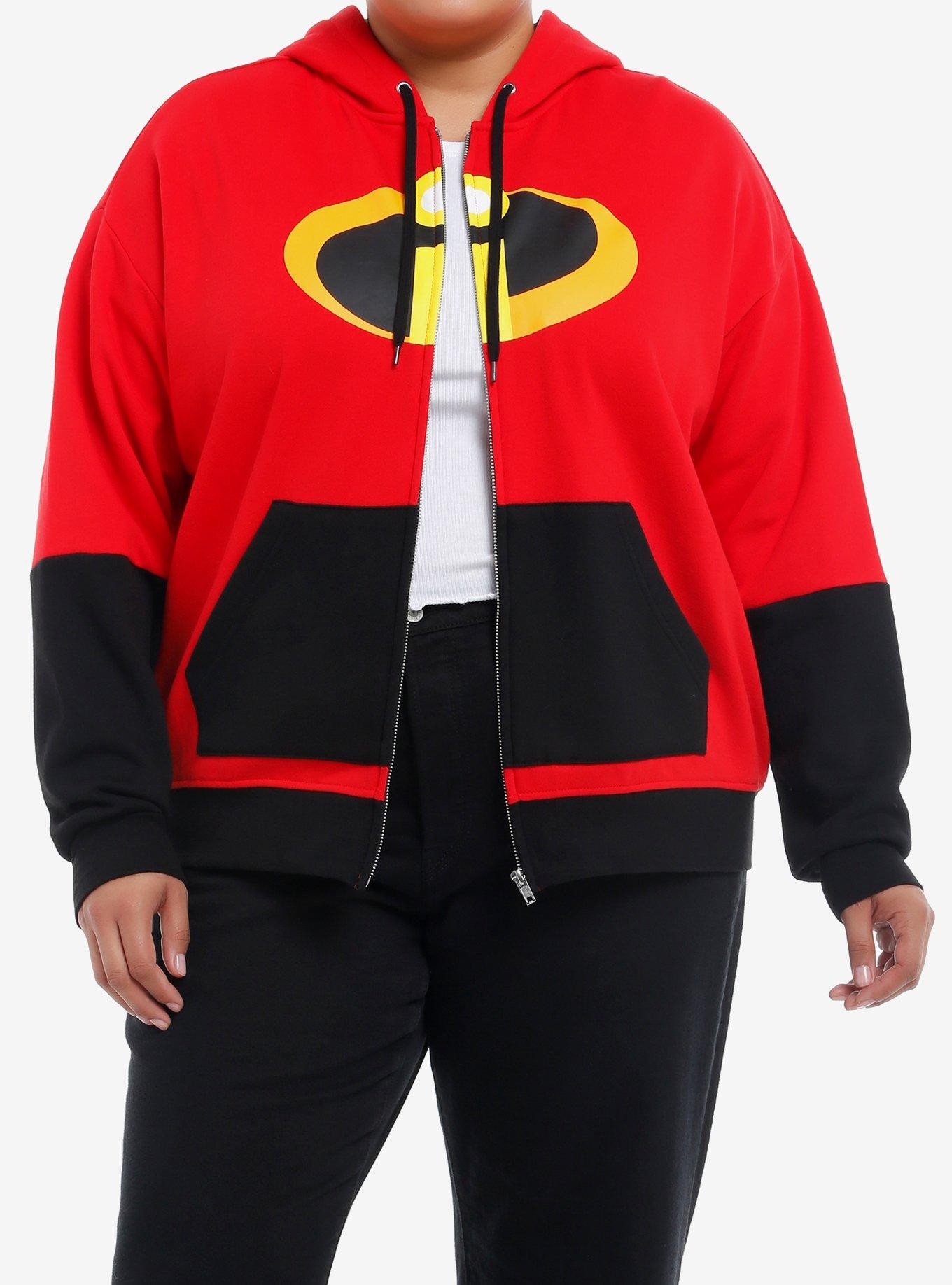 Disney Pixar The Incredibles Costume Girls Hoodie Plus Size, MULTI, alternate