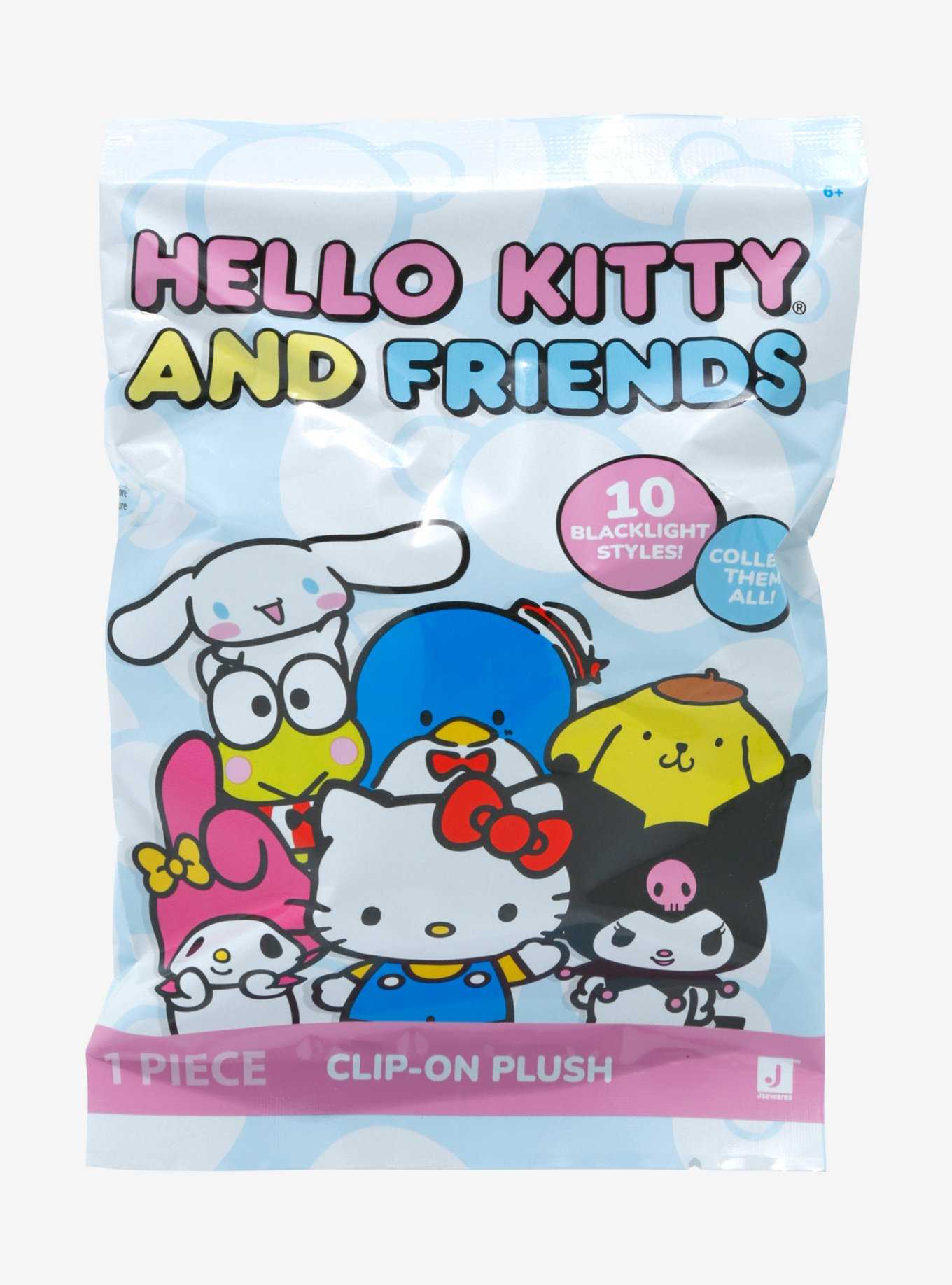 Hello Kitty And Friends Black Light Blind Bag Plush Key Chain, , hi-res