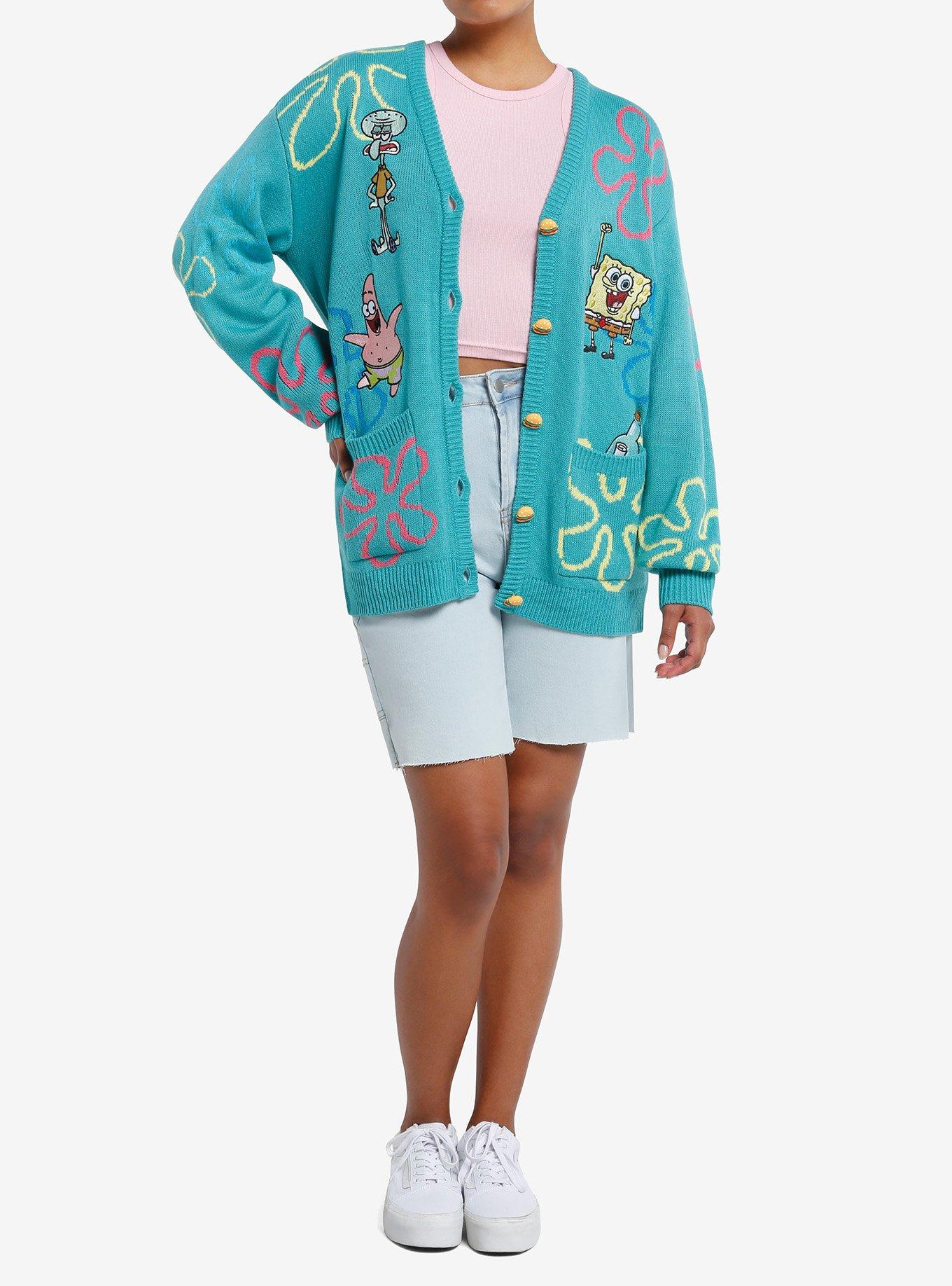 SpongeBob SquarePants Bikini Bottom Girls Cardigan, MULTI, alternate