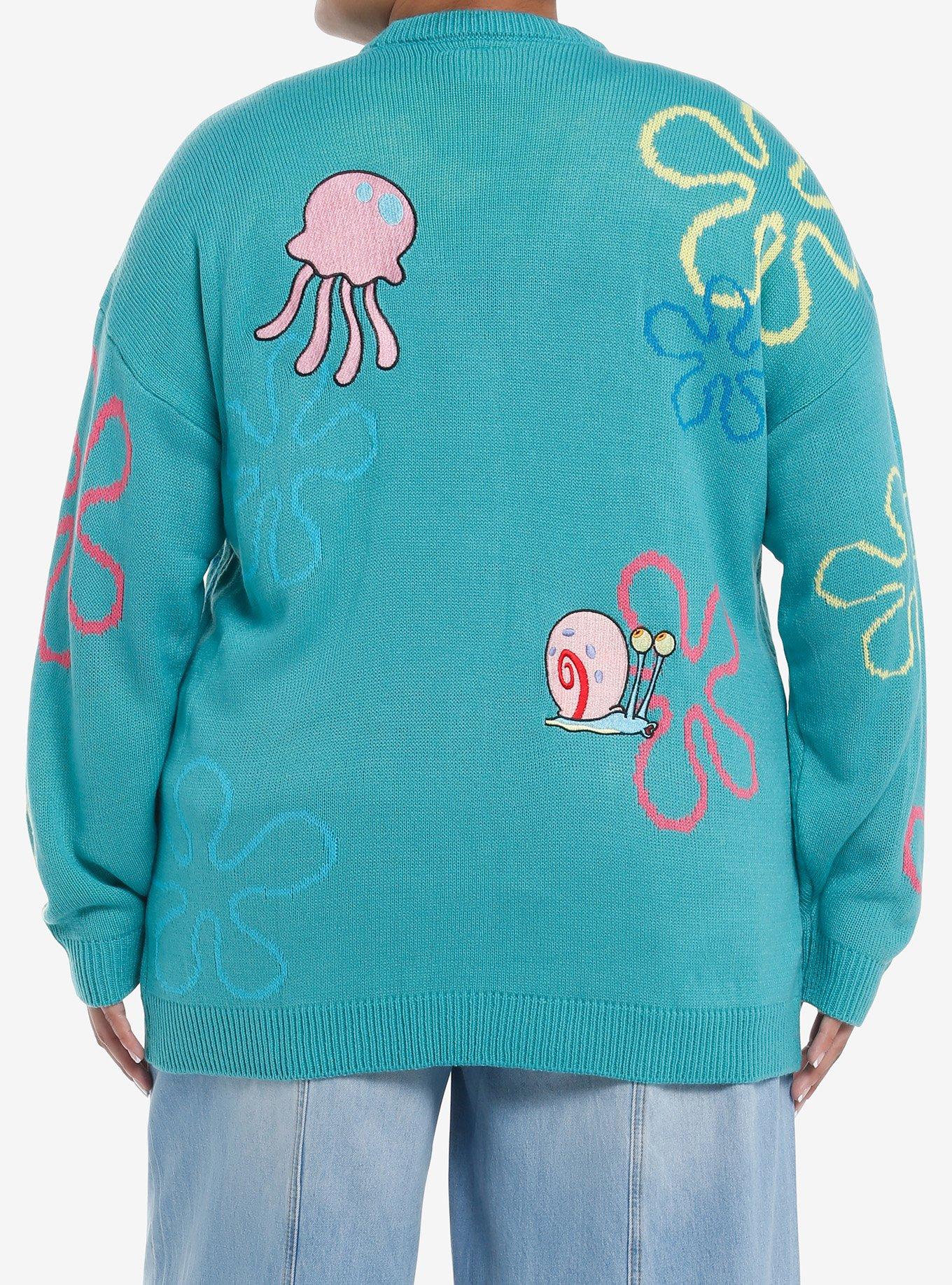 SpongeBob SquarePants Bikini Bottom Girls Cardigan Plus Size, MULTI, alternate