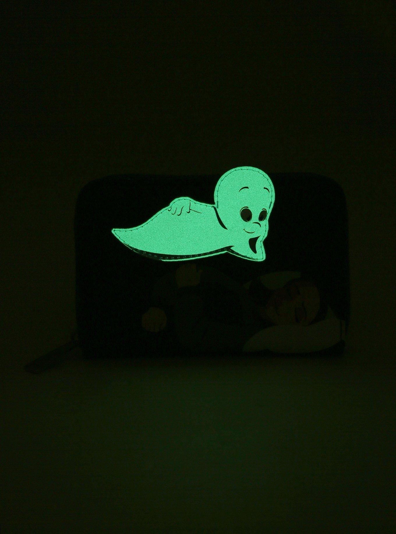 Loungefly Casper Kat & Casper Small Zip Glow-in-the-Dark Wallet, , alternate