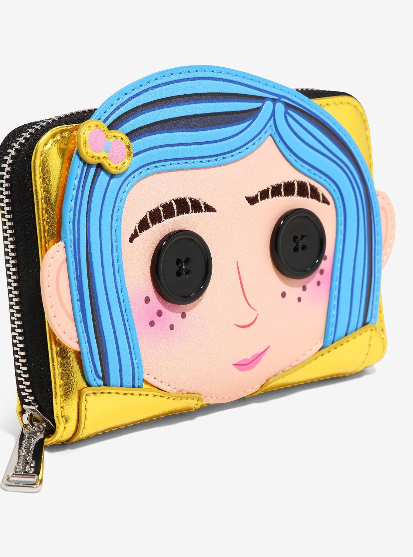 Loungefly Coraline Doll Coraline Figural Small Zip Wallet, , alternate