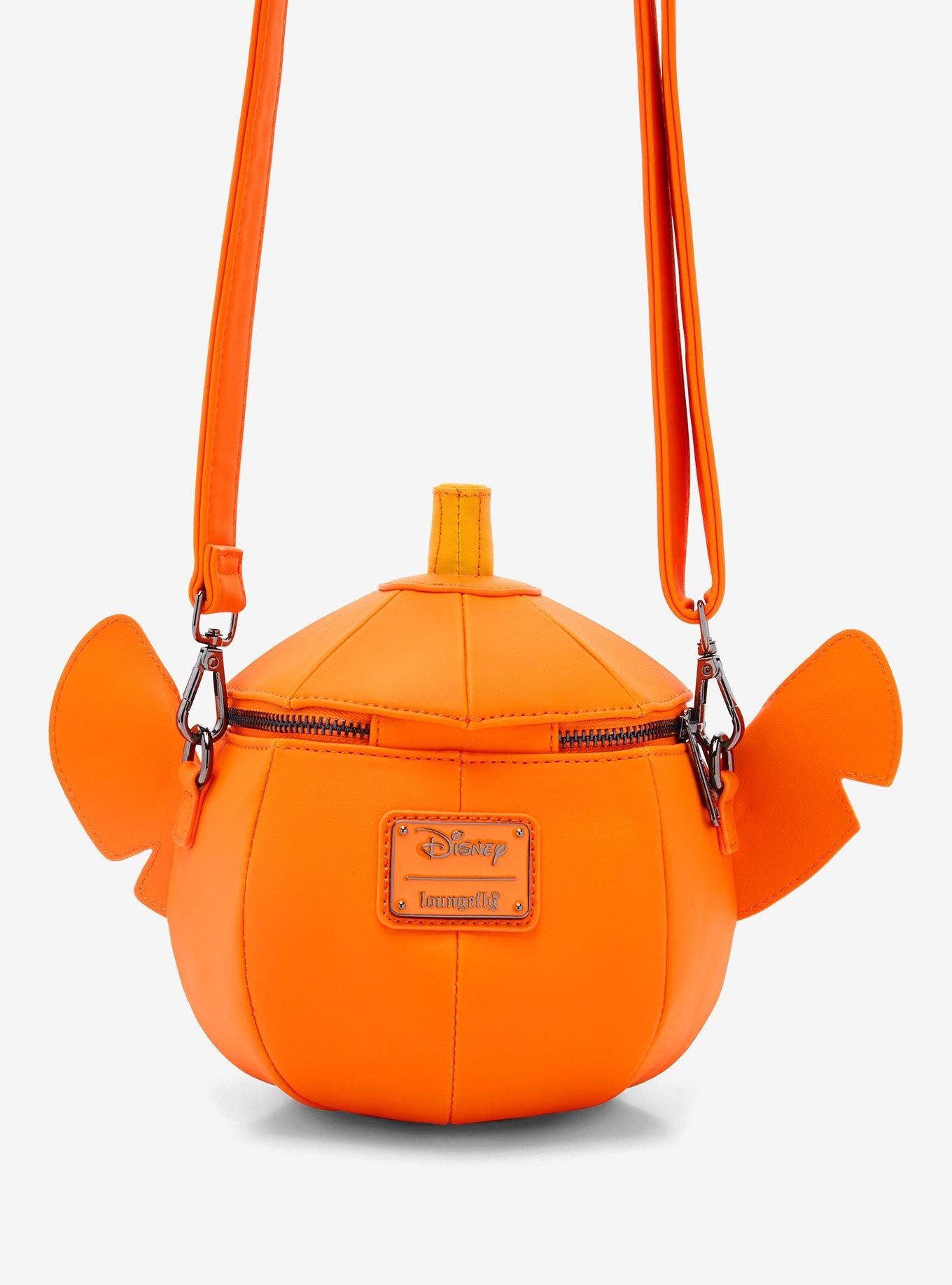 Loungefly Disney Lilo & Stitch Jack-o-Lantern Stitch Glow-in-the-Dark Crossbody Bag, , alternate