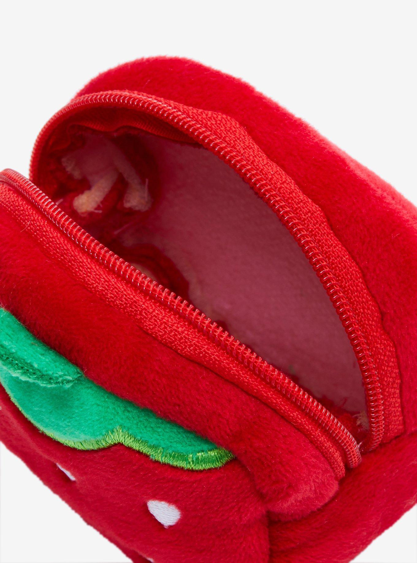Strawberry Plush Pouch Key Chain, , alternate