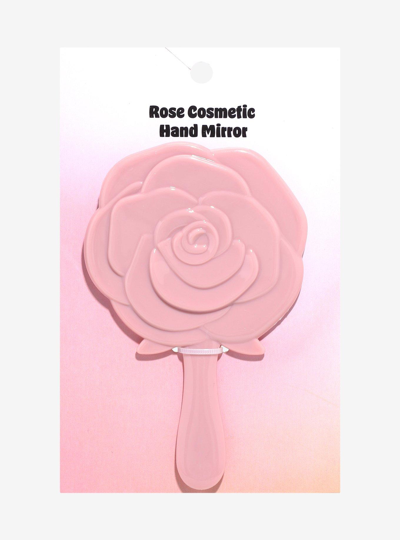 Pink Rose Hand Mirror