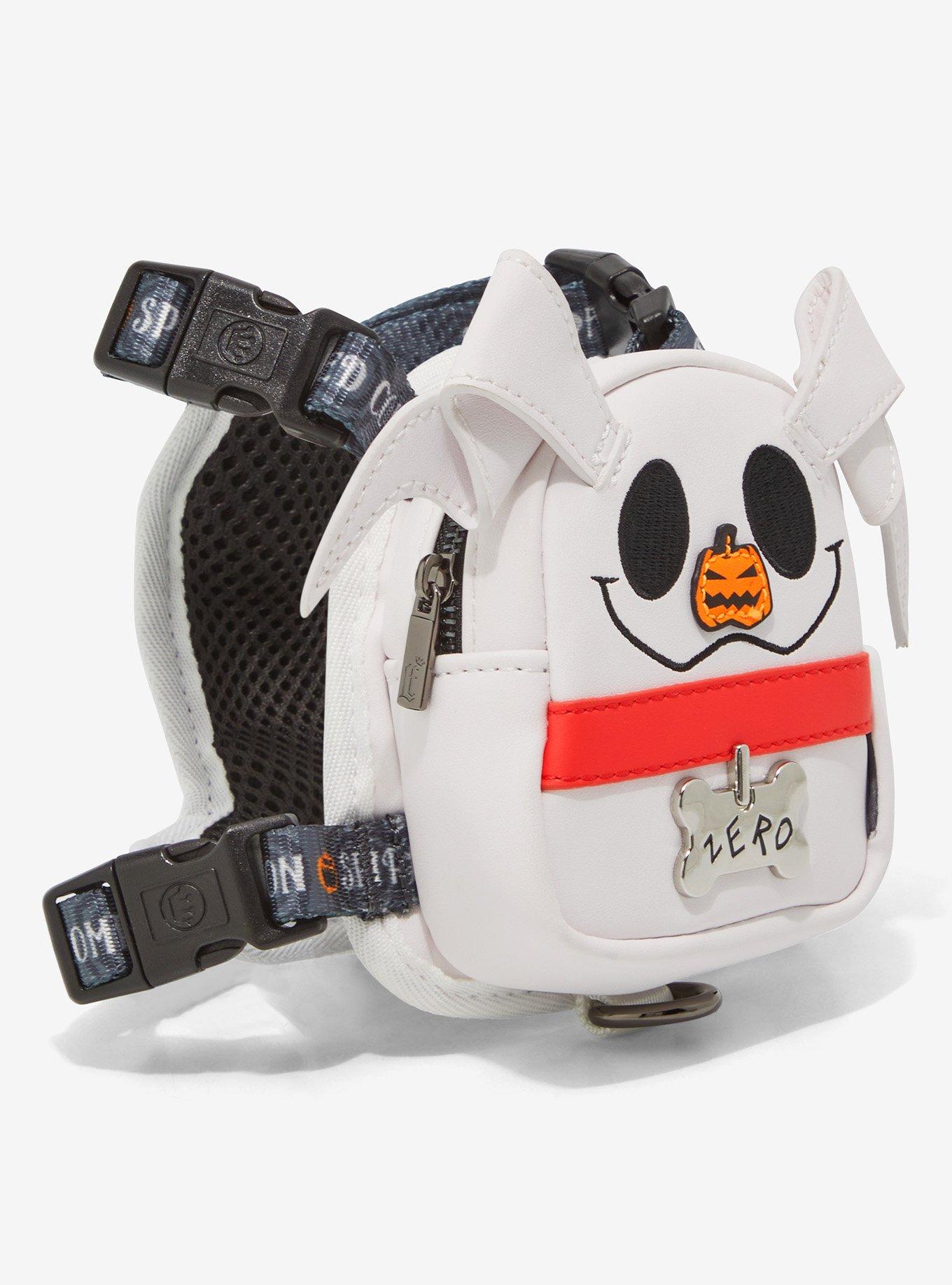 Loungefly Disney The Nightmare Before Christmas Zero Glow-in-the-Dark Small Mini Backpack Dog Harness, , alternate