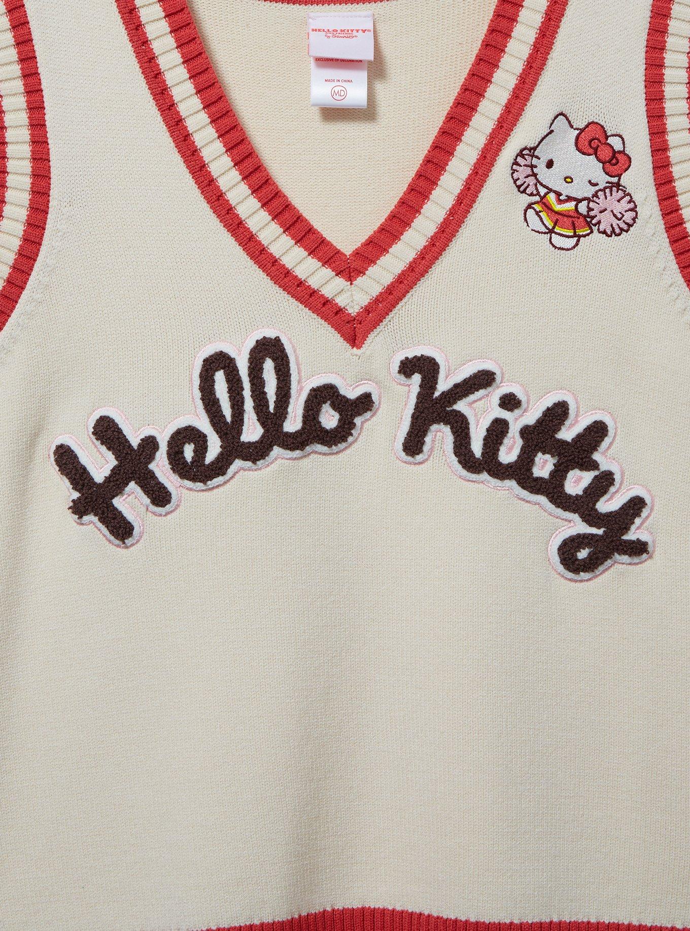Sanrio Hello Kitty Sporty Cheerleading Women's Plus Size Vest — BoxLunch Exclusive, , hi-res