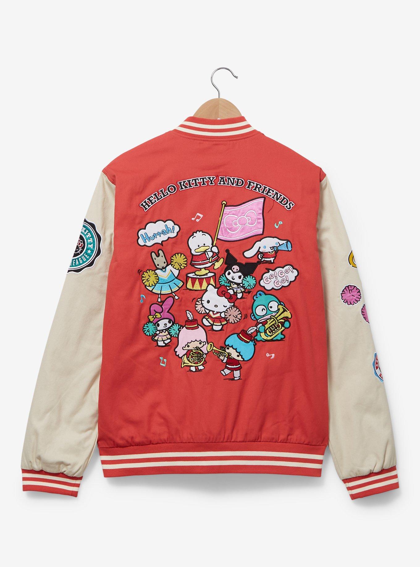 Sanrio Hello Kitty and Friends Sporty Varsity Jacket — BoxLunch Exclusive, RED, alternate
