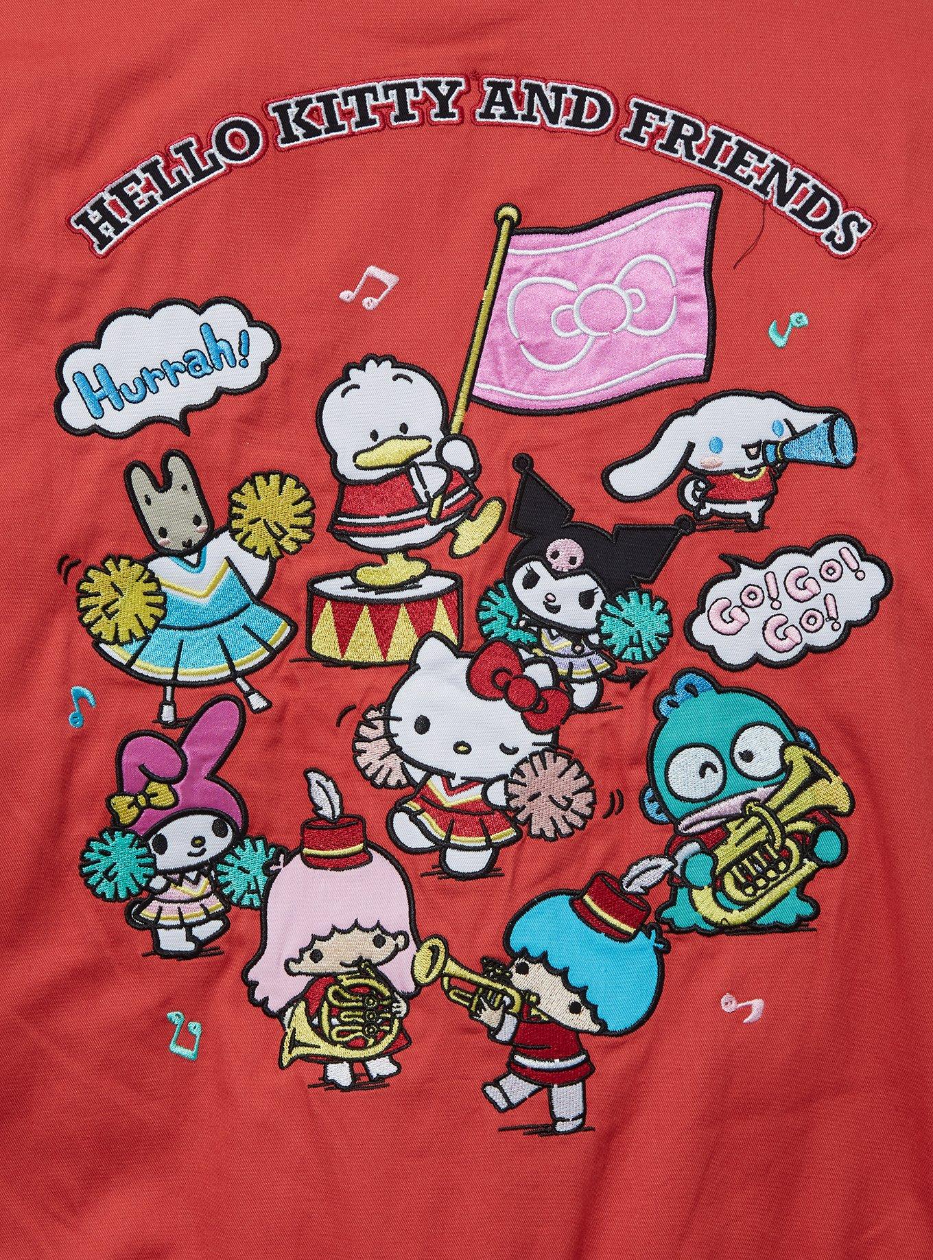 Sanrio Hello Kitty and Friends Sporty Varsity Jacket — BoxLunch Exclusive, RED, alternate