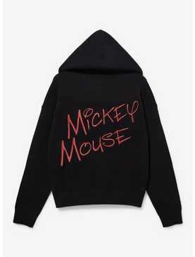 Disney Mickey Mouse Ears Women's Plus Size Knit Zip Hoodie — BoxLunch Exclusive, , hi-res