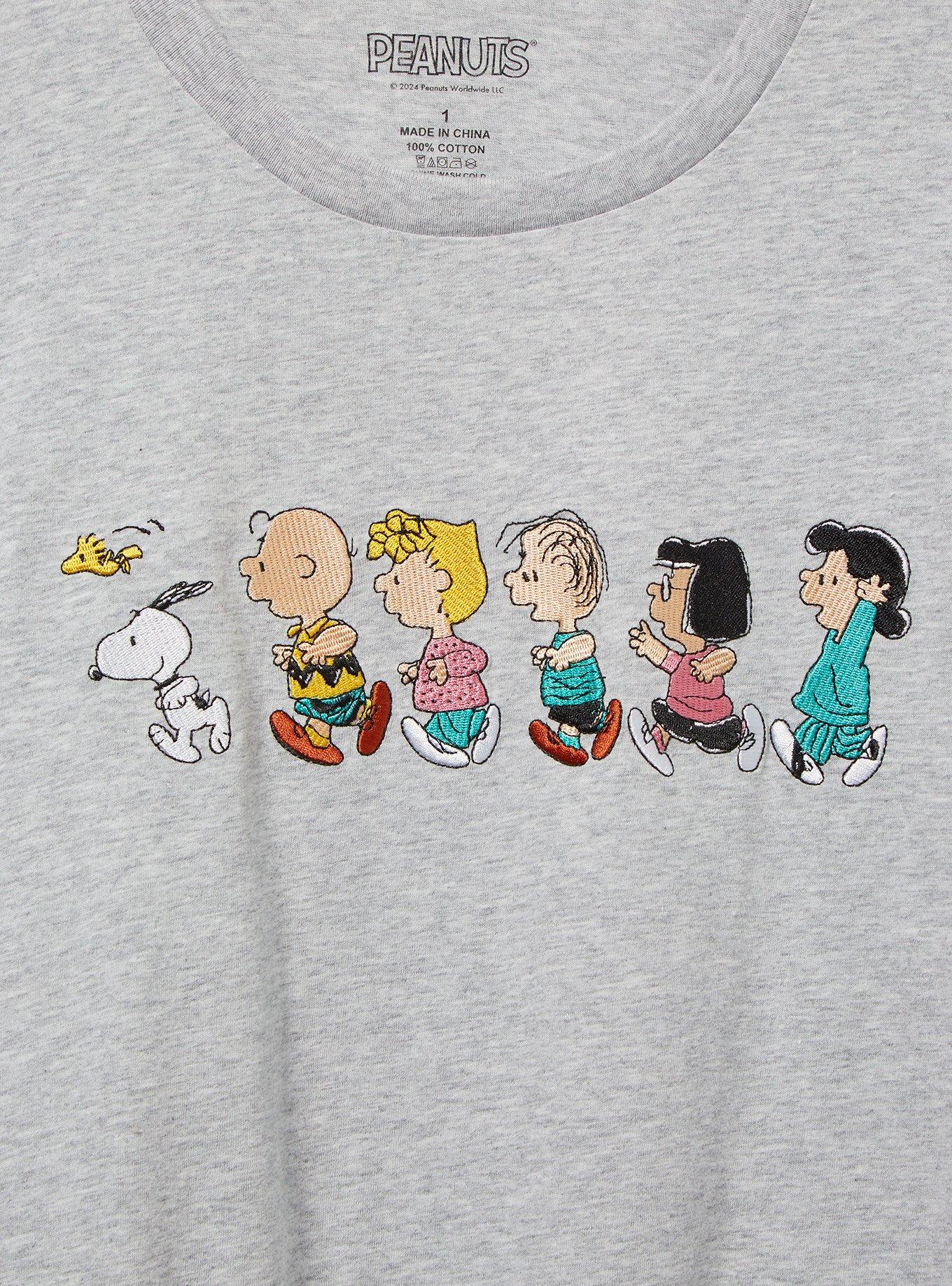 Peanuts Characters Running Women's Plus Size T-Shirt - BoxLunch Exclusive, , hi-res