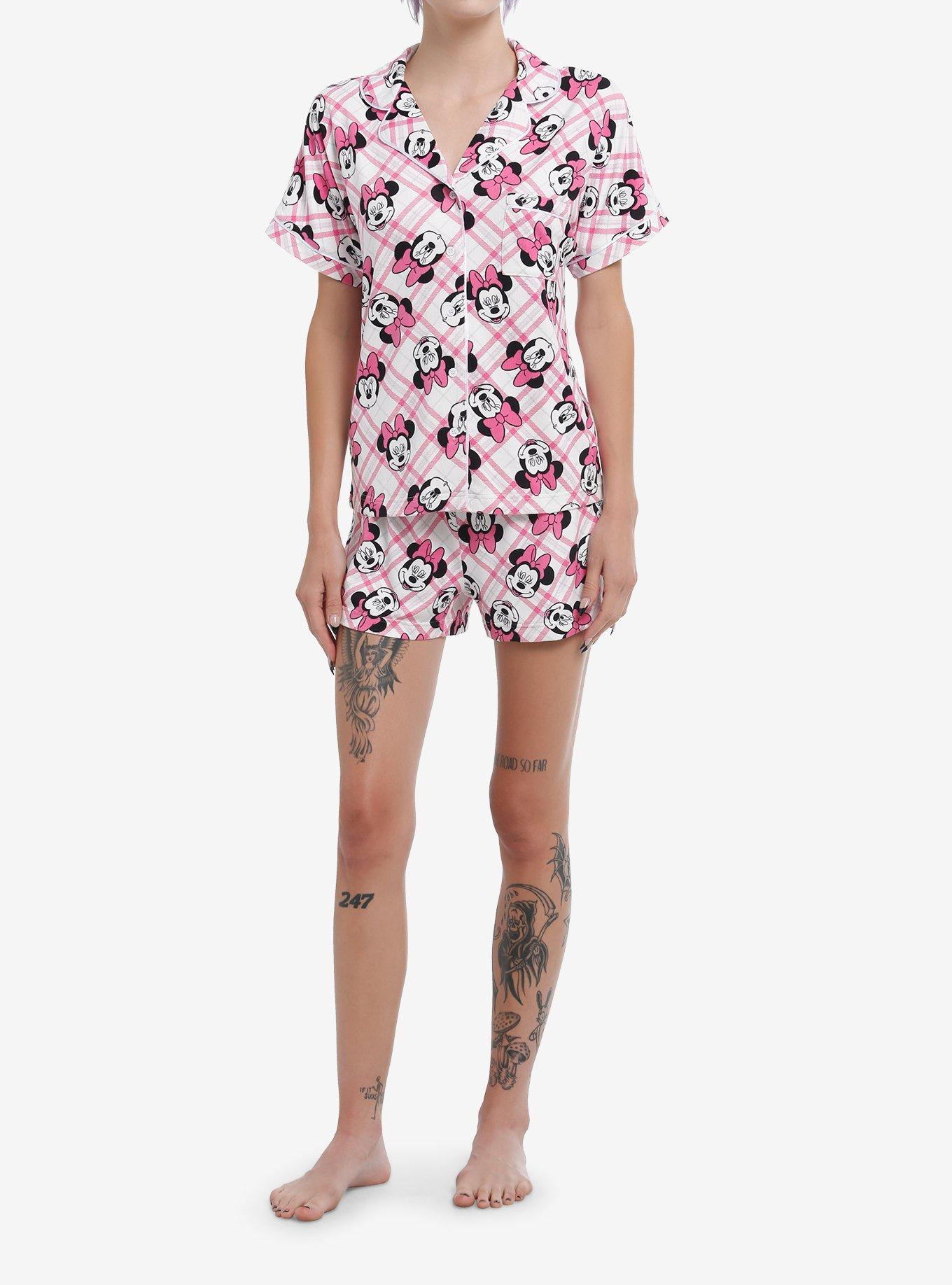 Disney Pink Plaid Minnie Mouse Lounge Set, , hi-res